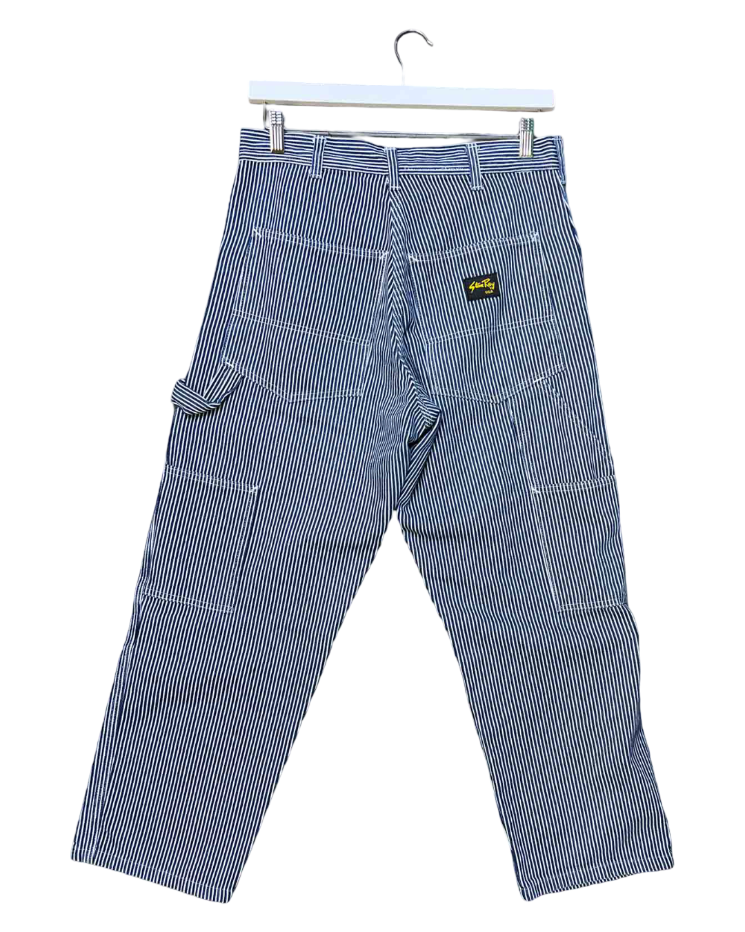 Size 28 (M) | Stan Ray Blue/White Striped Carpenter Pants
