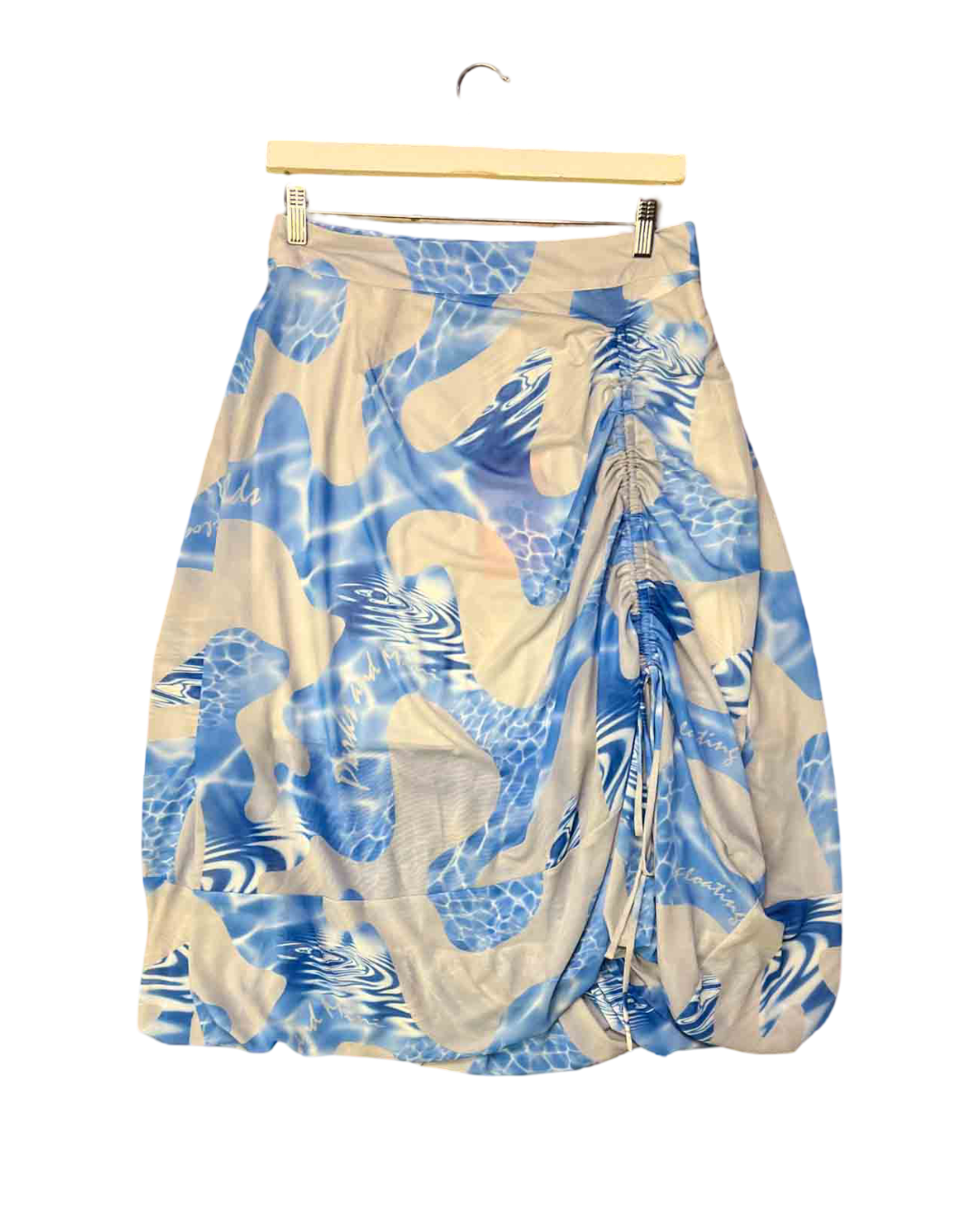 Size L | PAM Blue Patterned Mesh Skirt With Tags