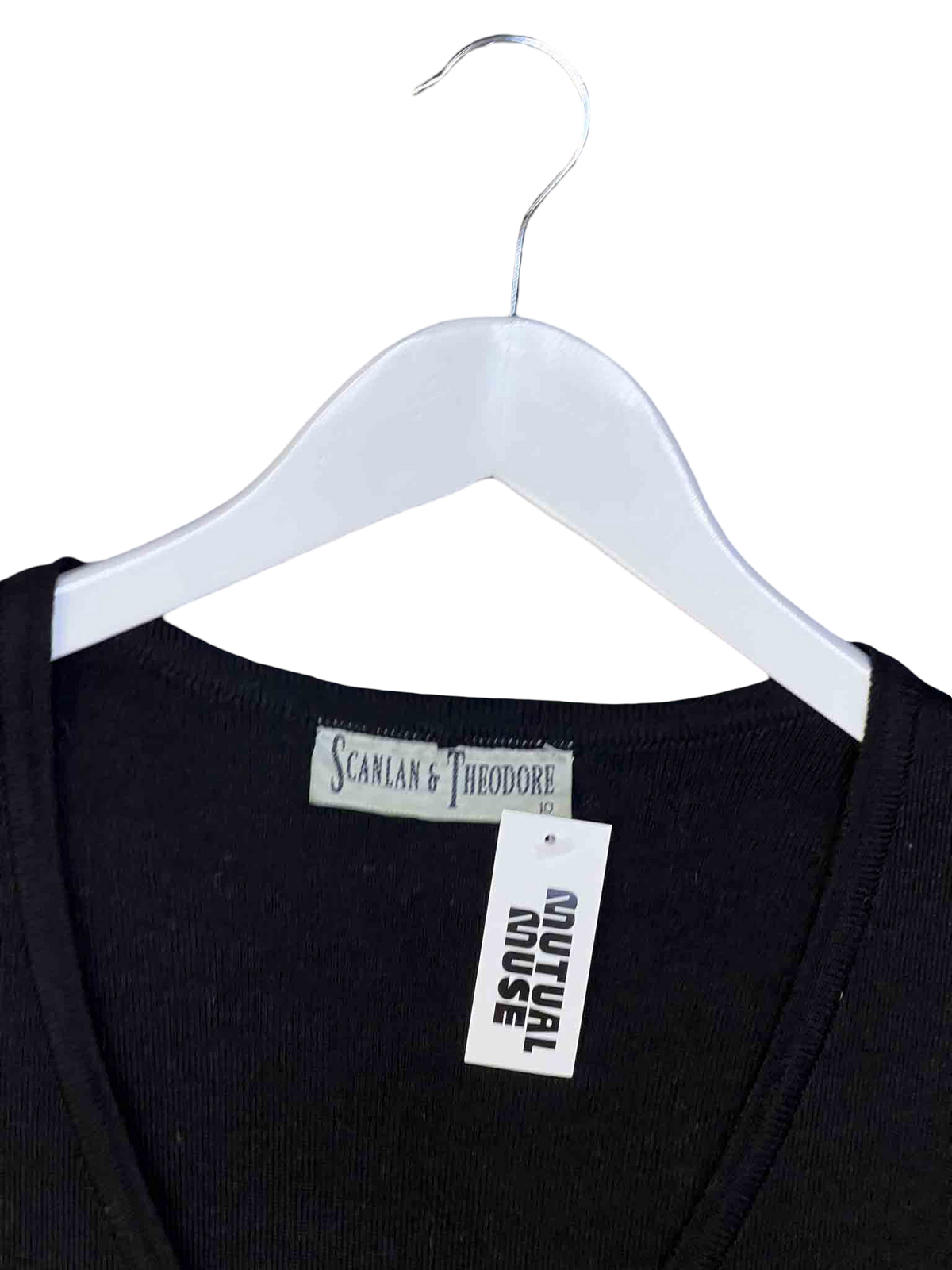 Size 10 | Scanlan & Theodore Black Vintage Knit Dress