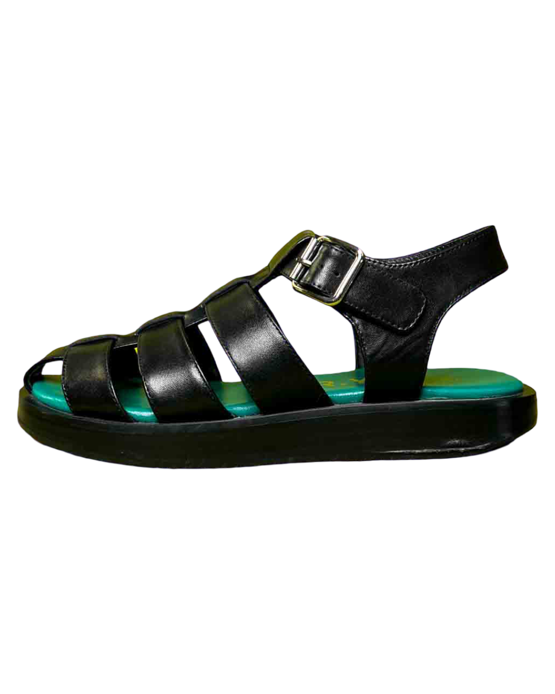 Size 36 | Radical Yes Black Leather Fisherman Sandal