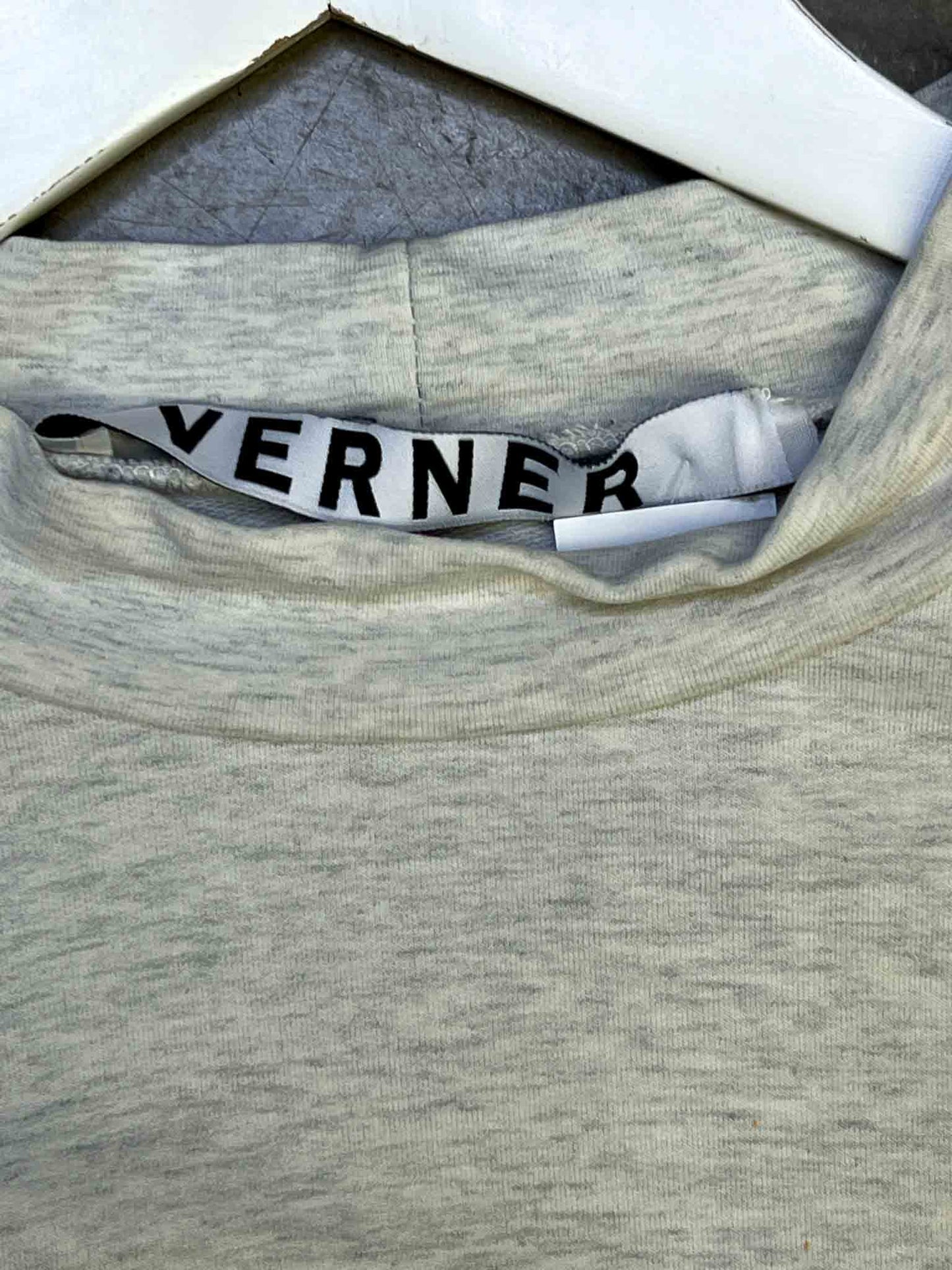 Size M | Verner Grey Cut-Out Sweater Top