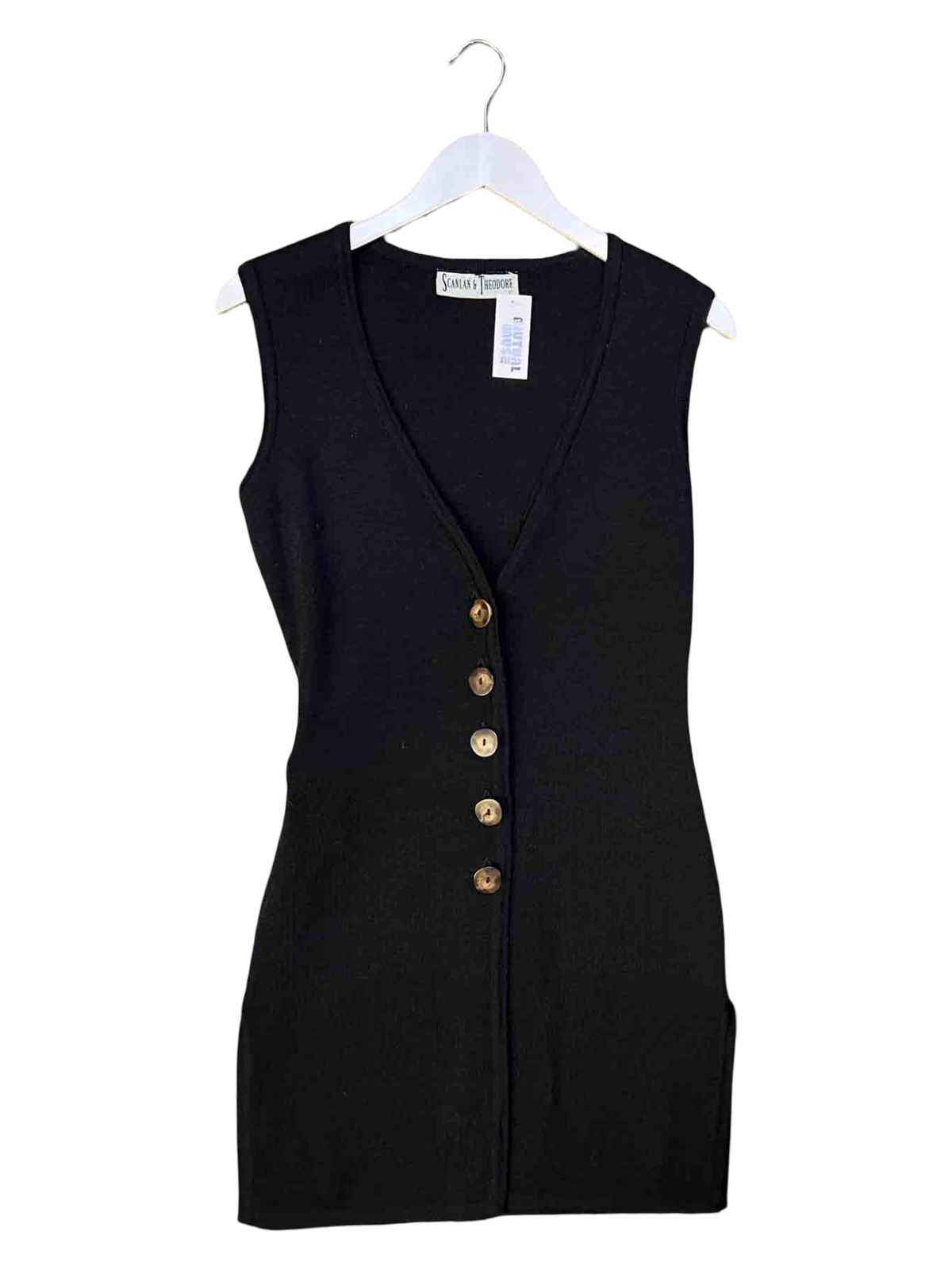 Size 10 | Scanlan & Theodore Black Vintage Knit Dress