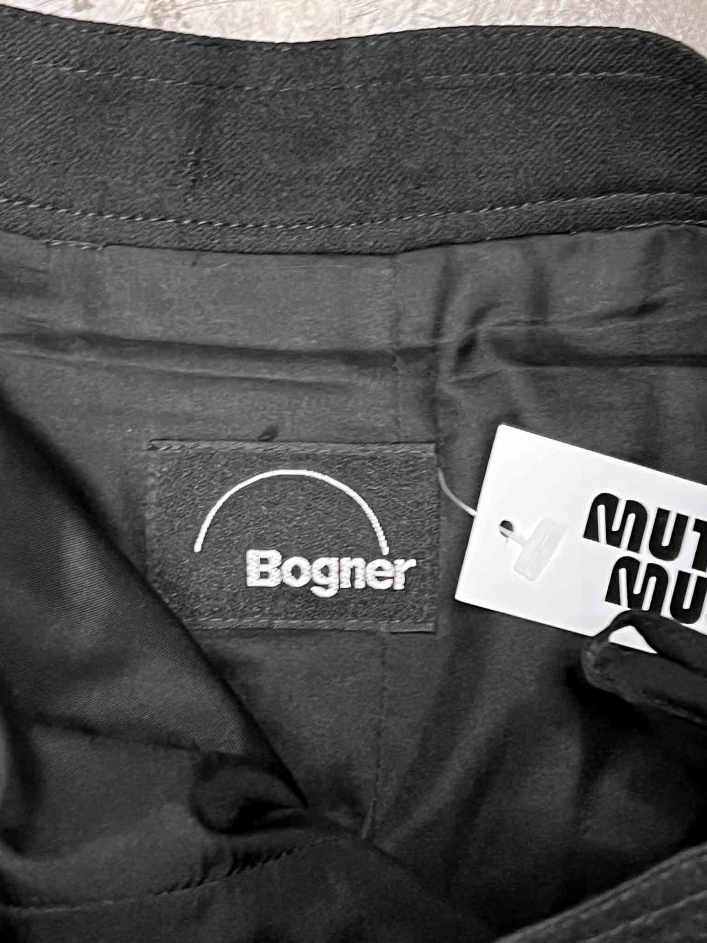 Size S/M | Bogner Black Wool Pleated Midi Skirt
