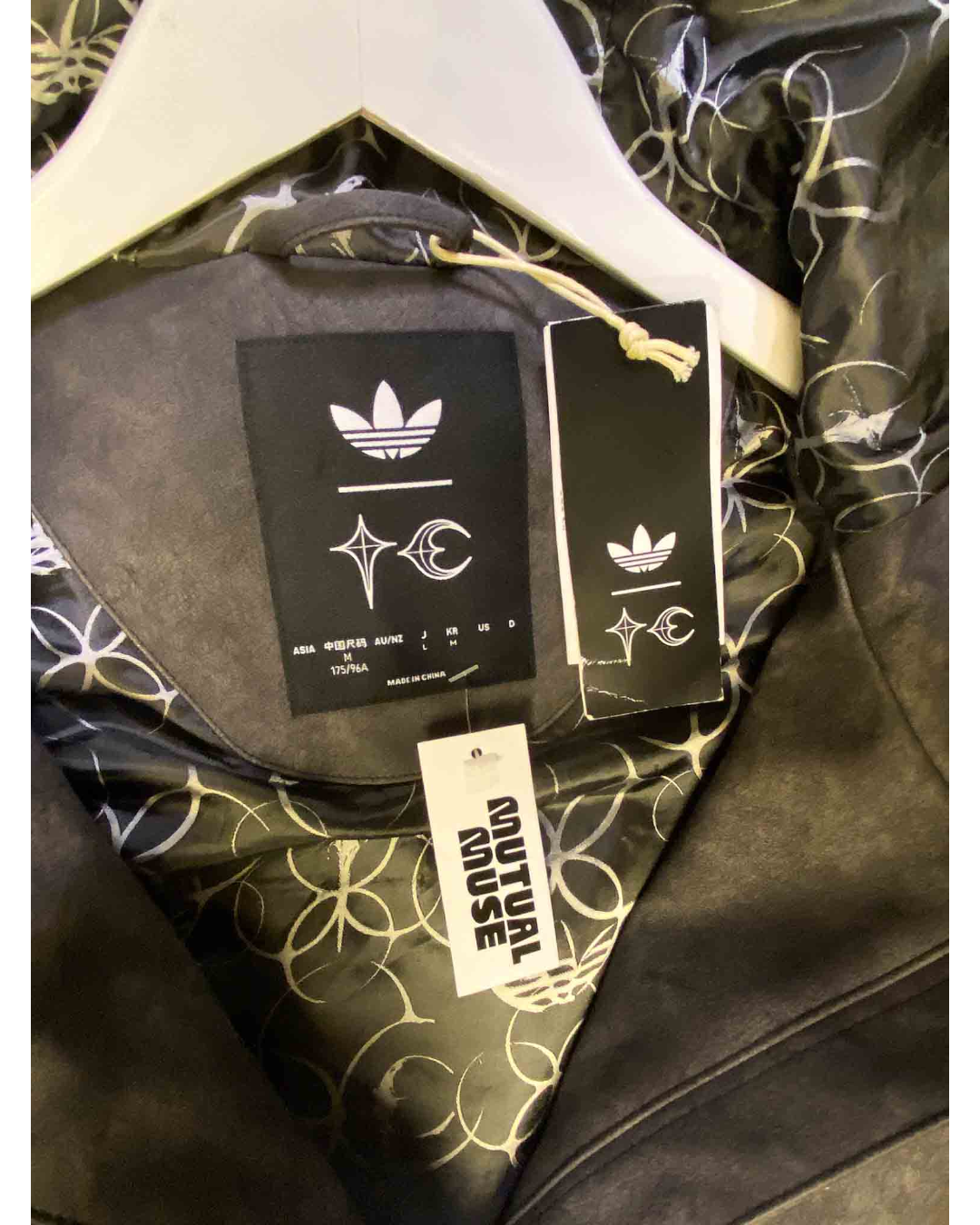 Size M | Adidas x Thug Club Faux Leather Jacket NWT