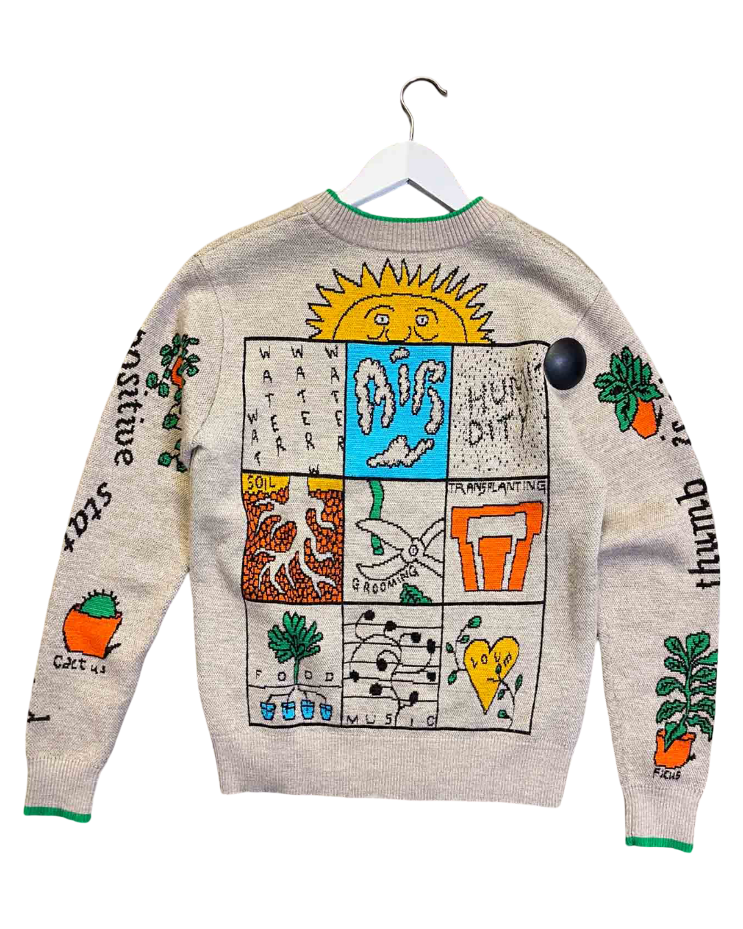 Size S | Wah-Wah 'Plantasia' Merino Wool Jumper