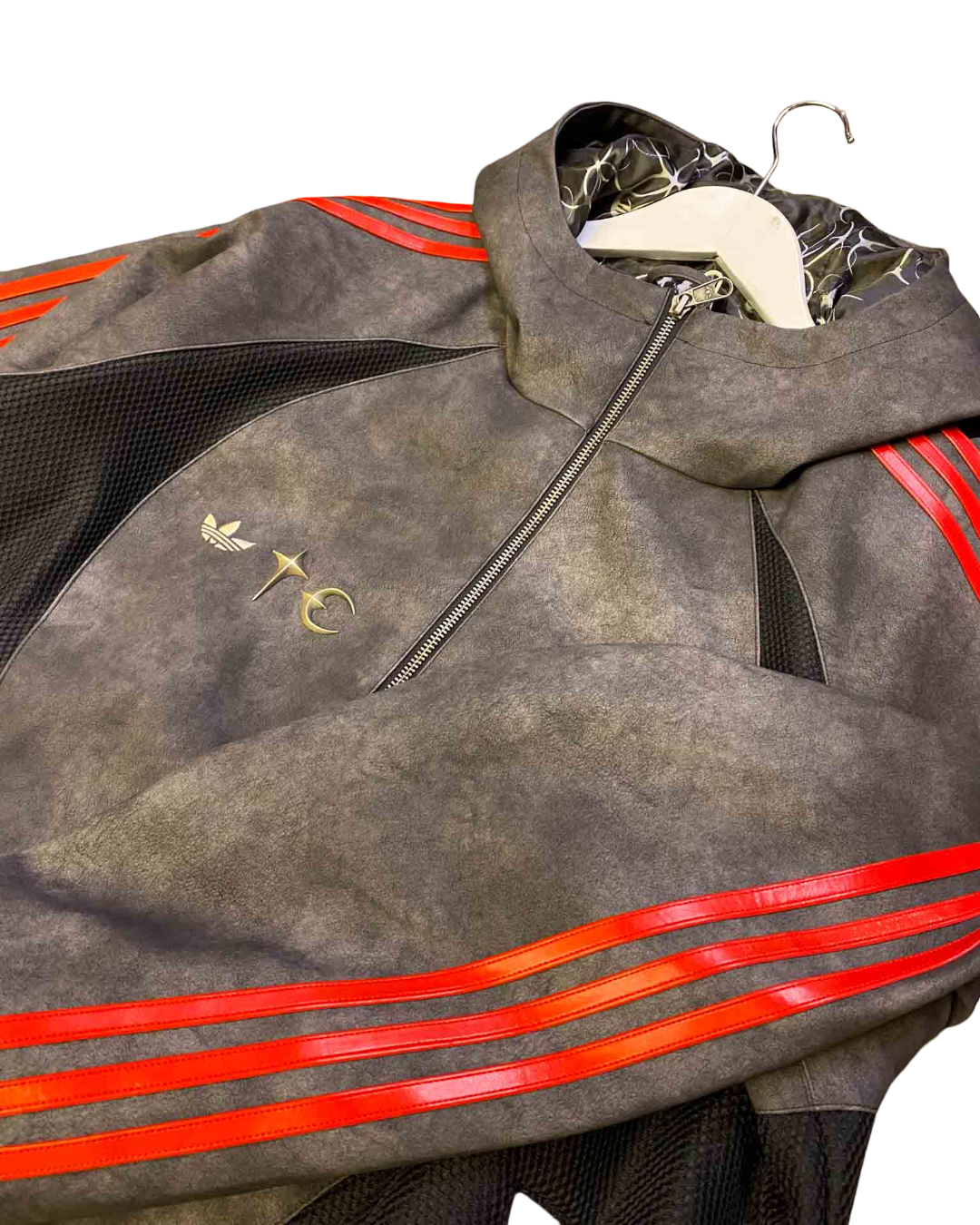 Size M | Adidas x Thug Club Faux Leather Jacket NWT