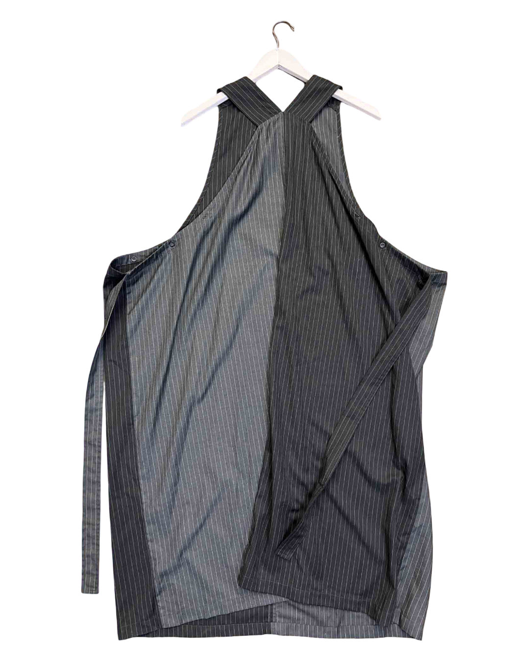 Size XS |  Alpha60 Apron Style Pinstripe Dress
