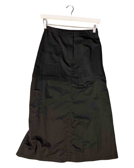 Size XS | Blanca Black Convertible Midi/Mini Skirt