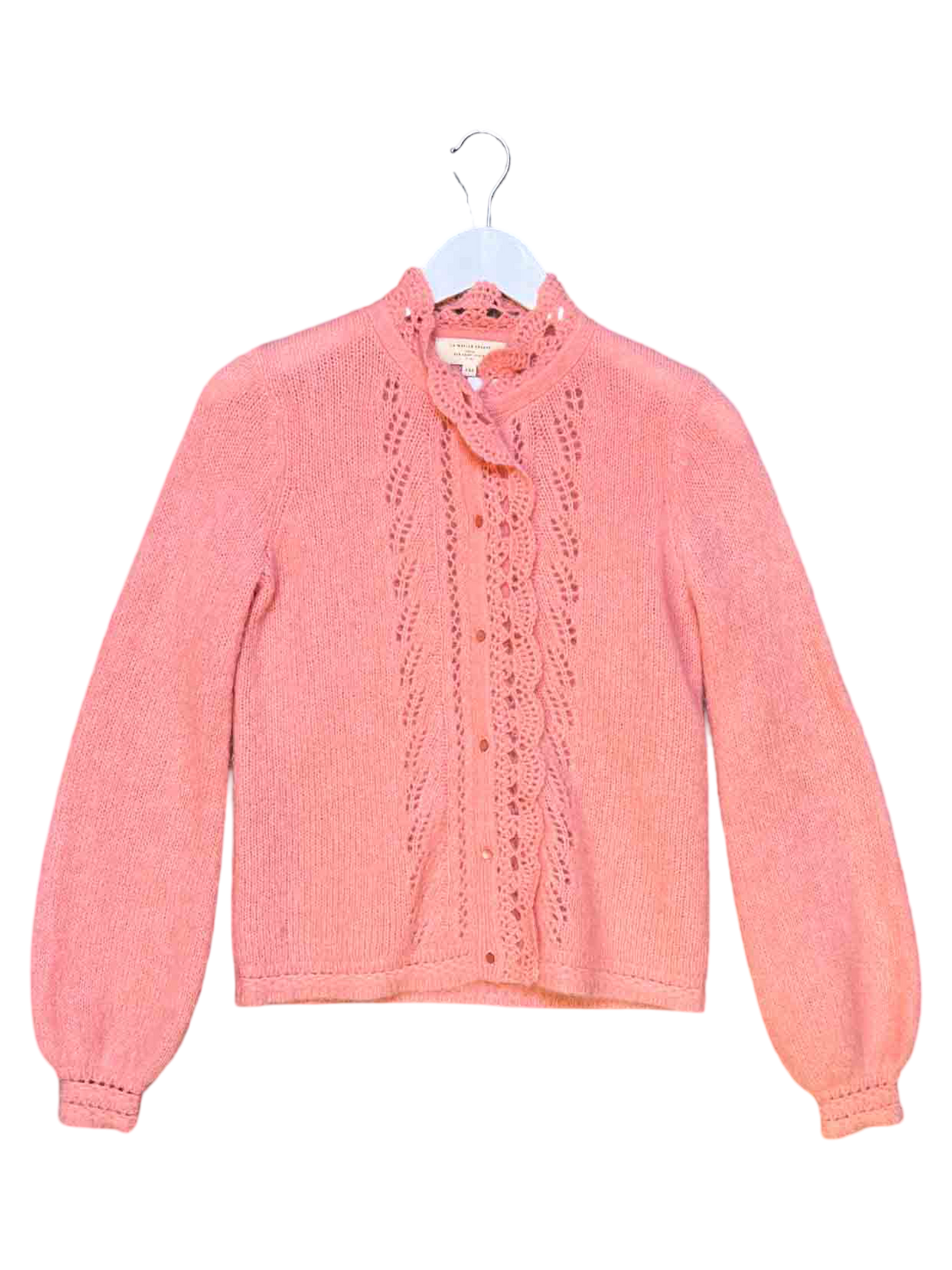 Size XXS | Sezane Pink Mohair Blend Cardigan