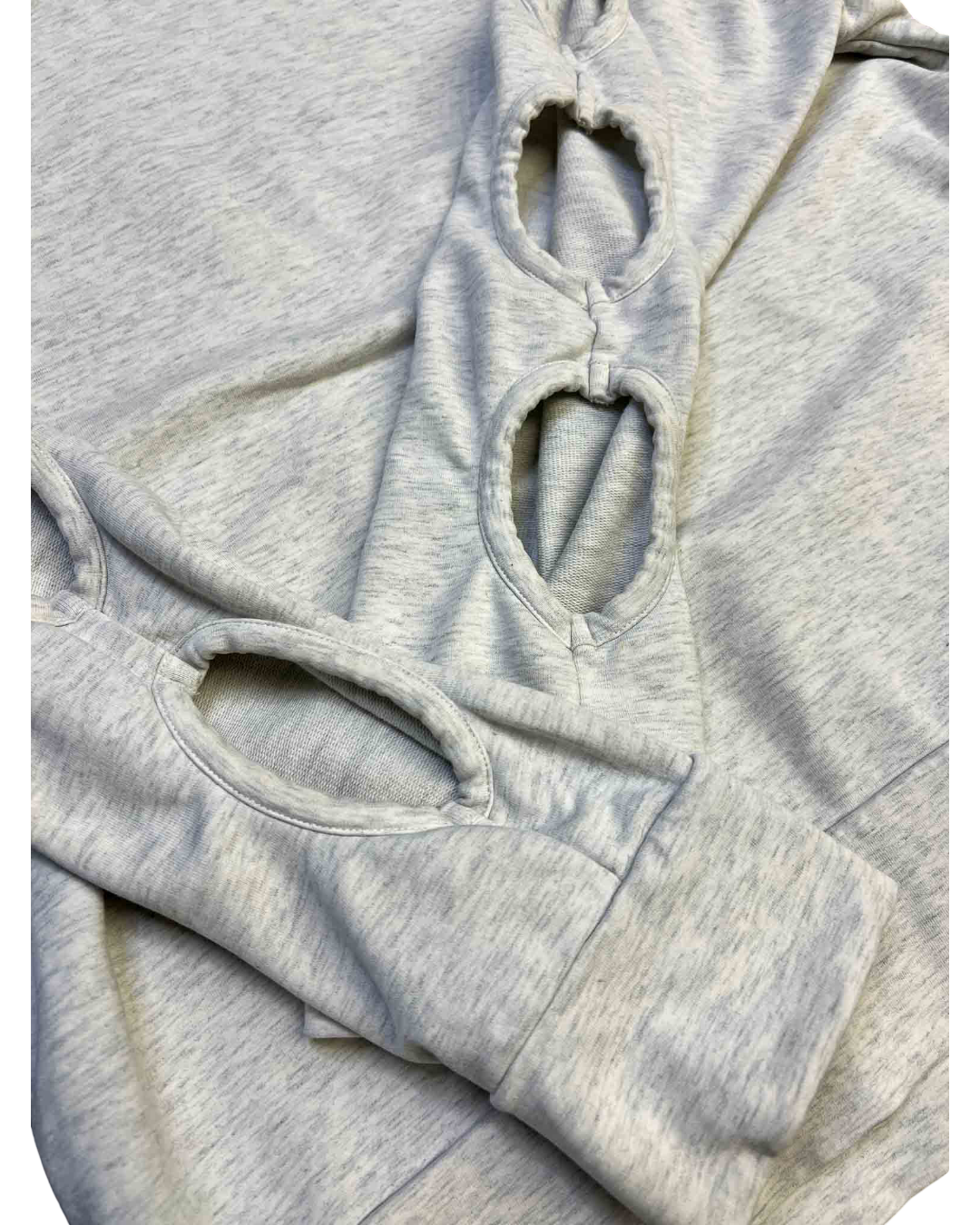 Size M | Verner Grey Cut-Out Sweater Top