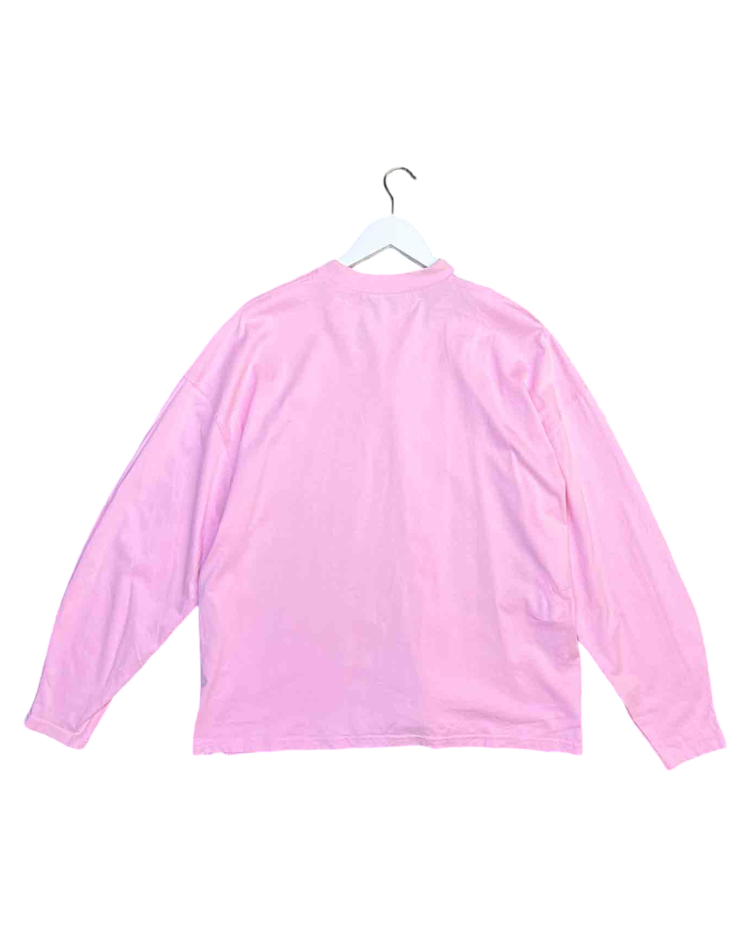 Size XL | Alpha60 Pink Cotton Cut-Out Long Sleeve T-shirt