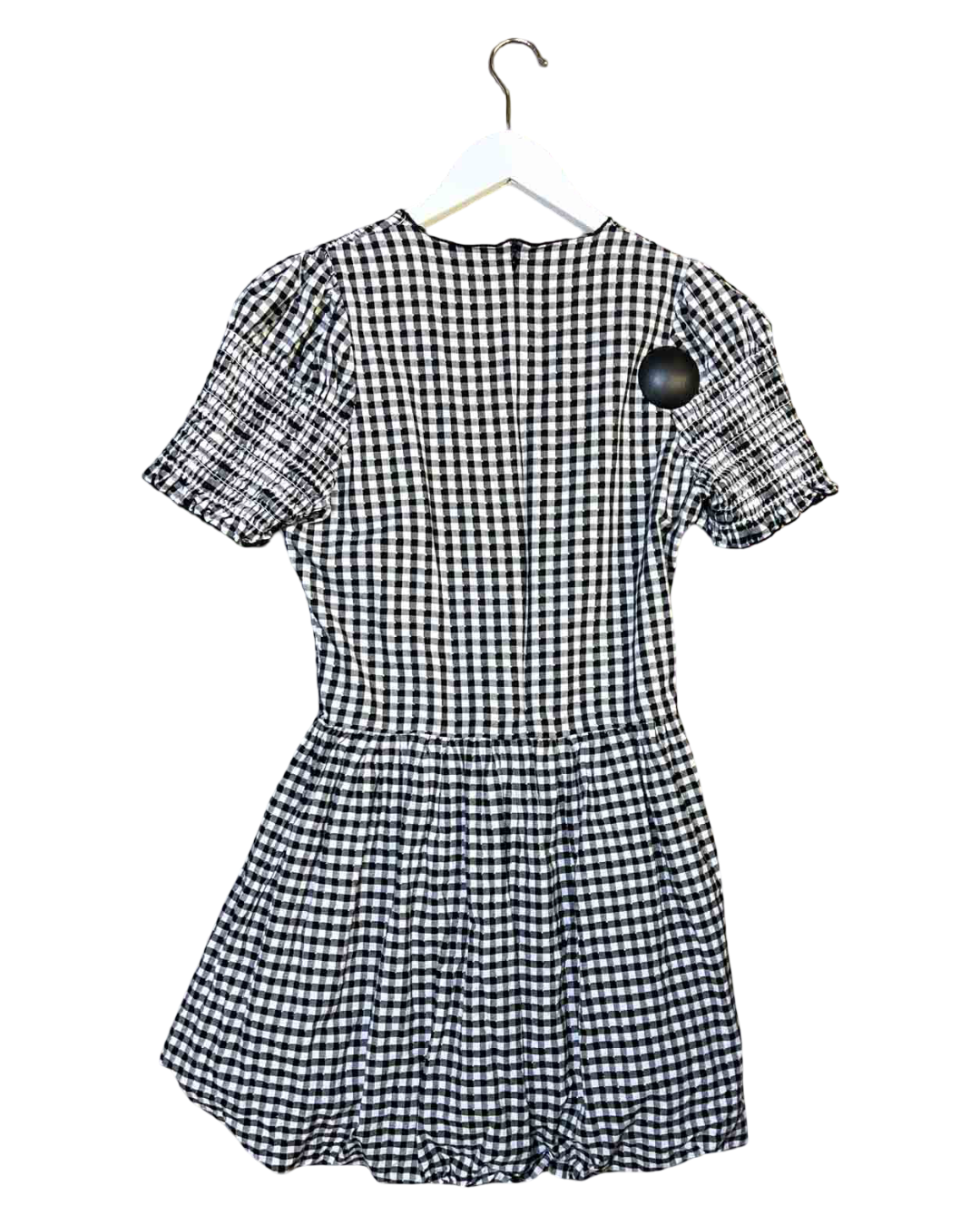 Size L | Apres Studio Gingham Bubble Mini Dress