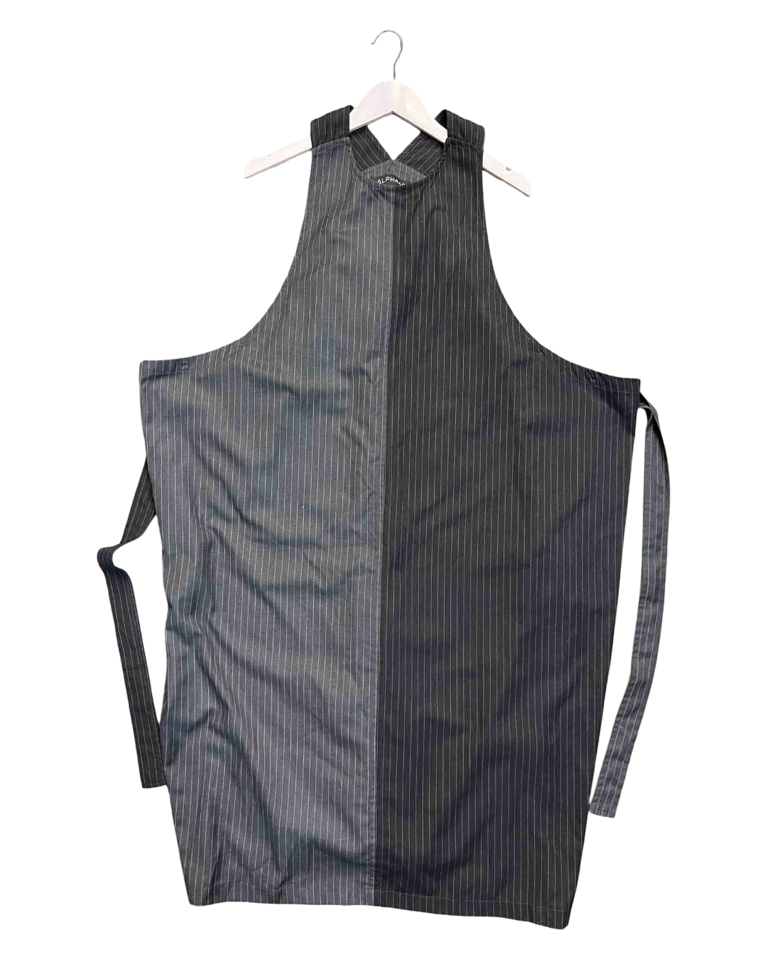 Size XS |  Alpha60 Apron Style Pinstripe Dress