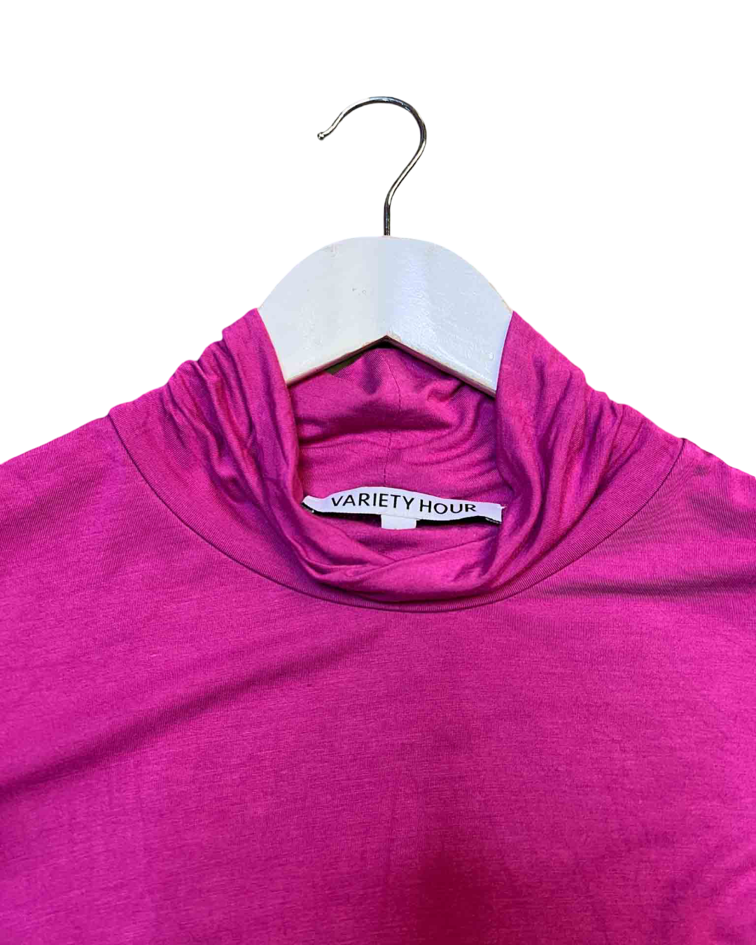 Size L | Variety Hour Pink TurtleNeck Stretch Top