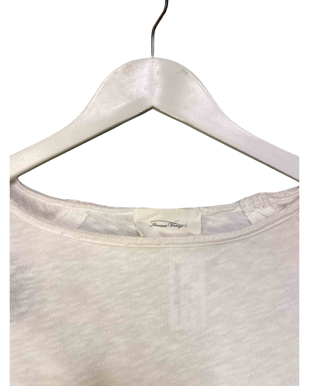 Size S | American Vintage White Boatneck Knit Top