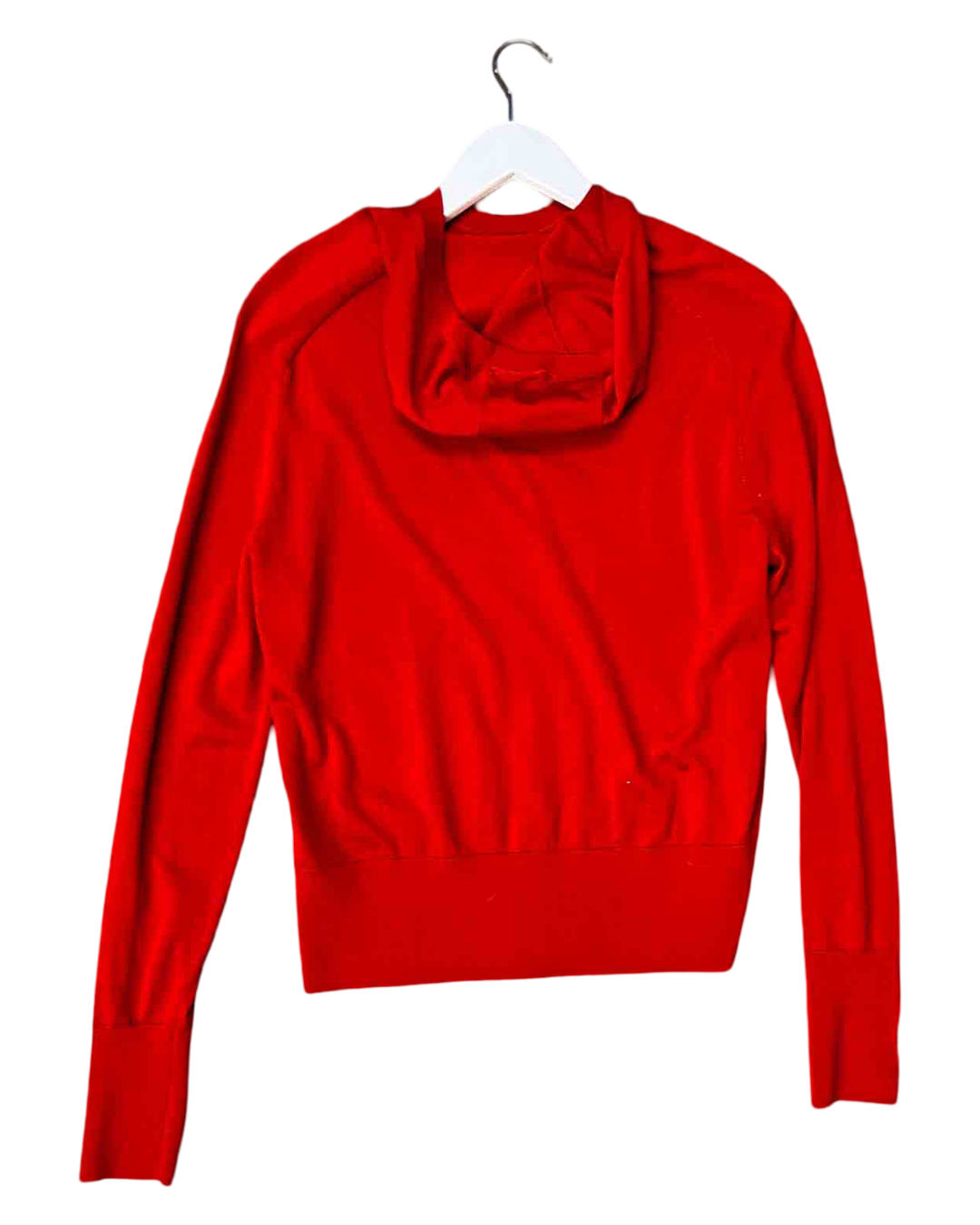 Size S | COS Red Wool Hooded Knit Jumper