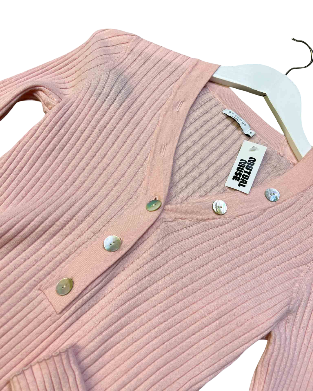 Size S | St Cloud Ribbed Knit Henley Top