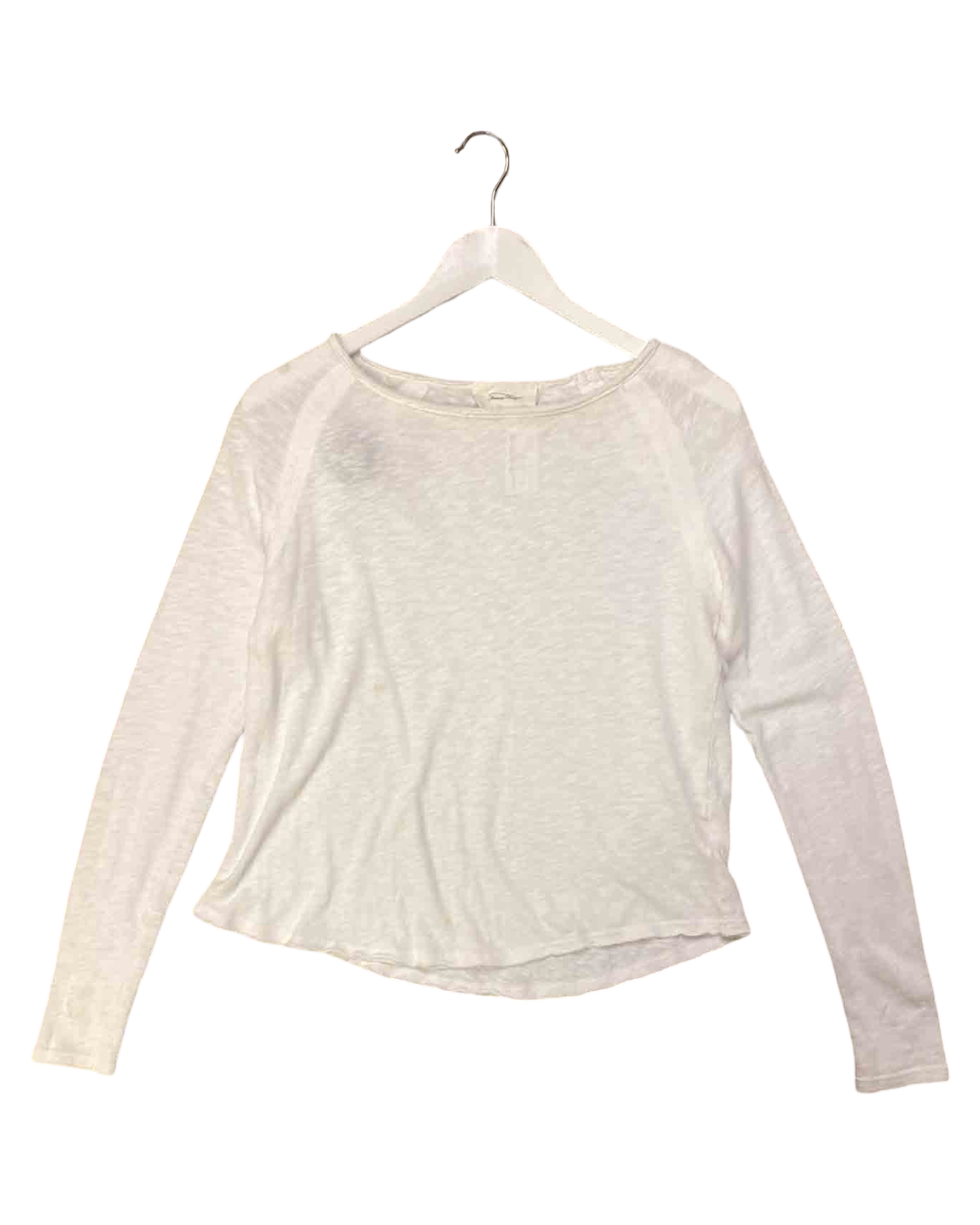 Size S | American Vintage White Boatneck Knit Top