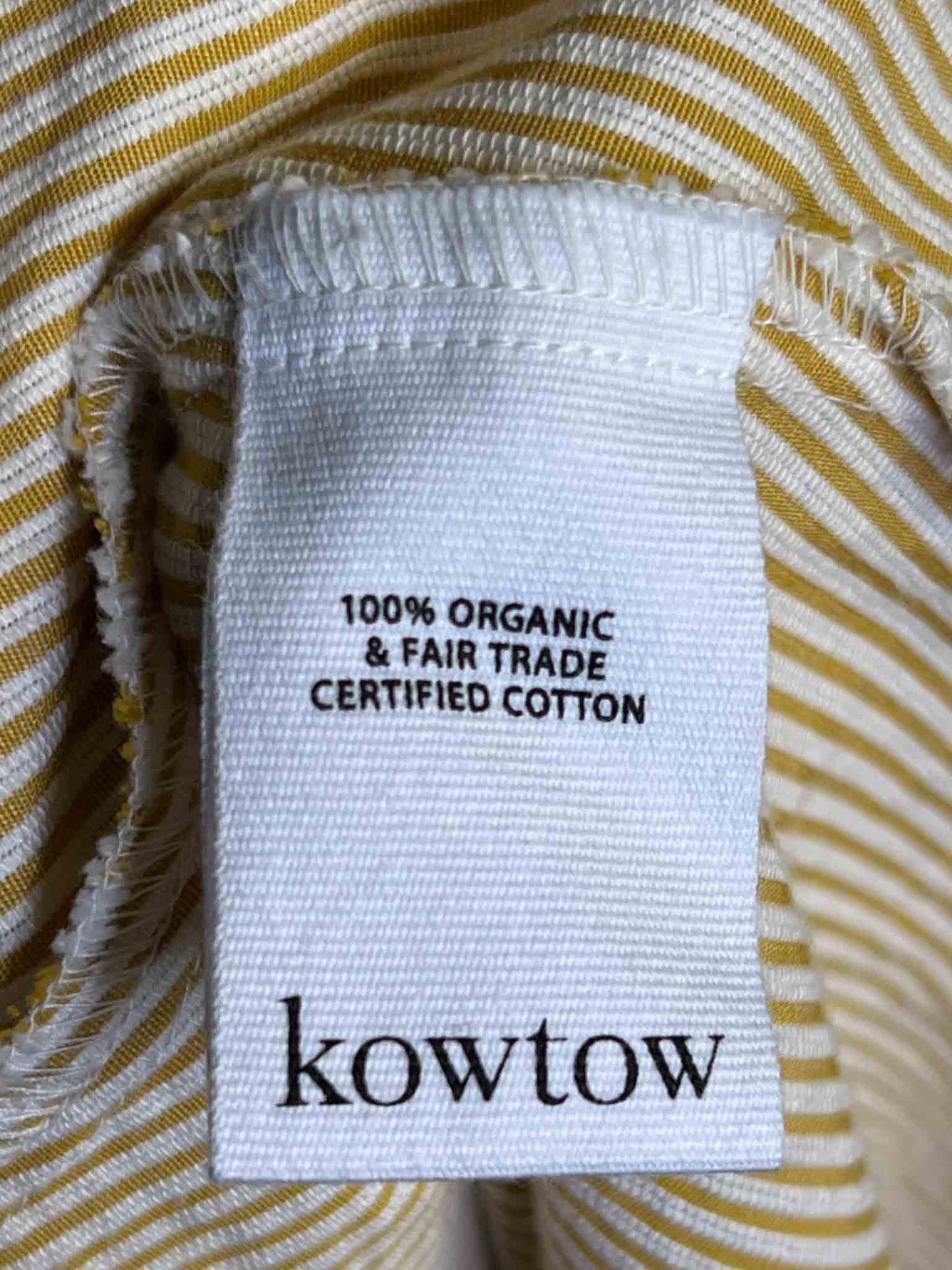 Size XL |  Kowtow Organic Cotton Striped Mini Dress