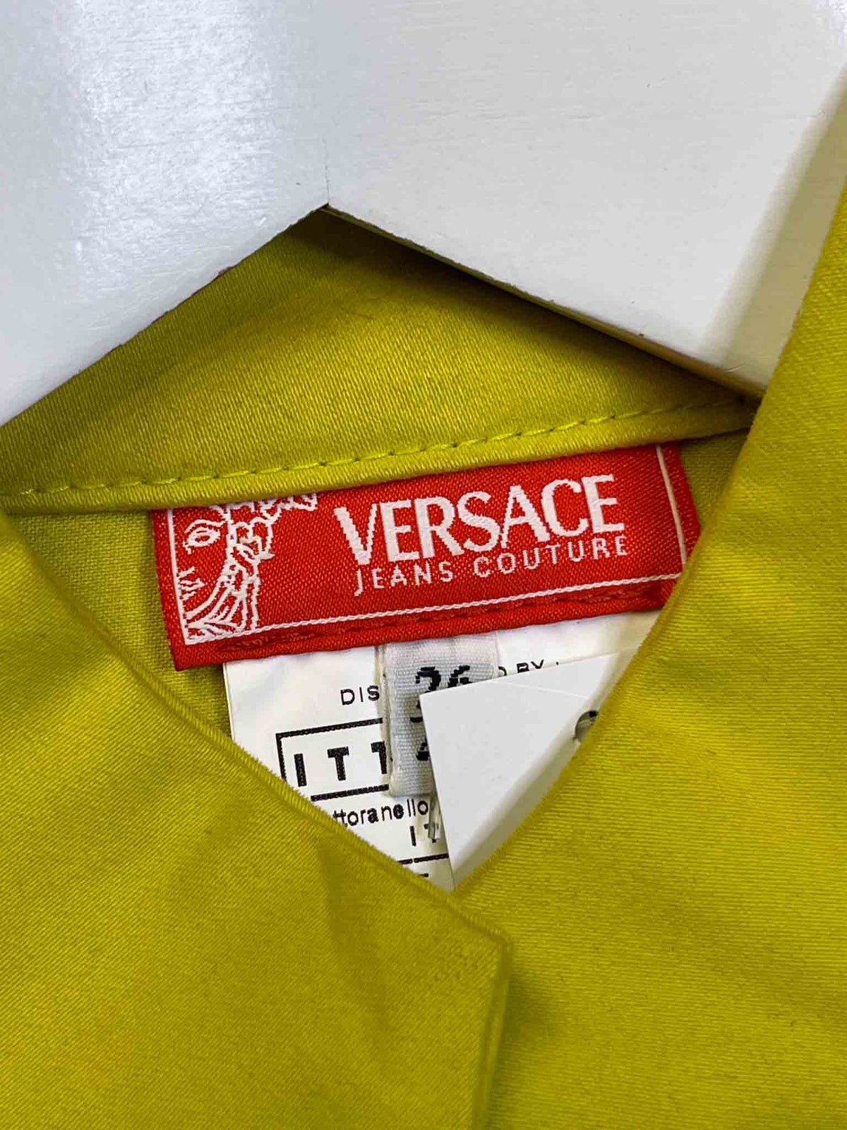 Size IT 40 (S/M) | Versace Jeans Couture Chartreuse Jacket