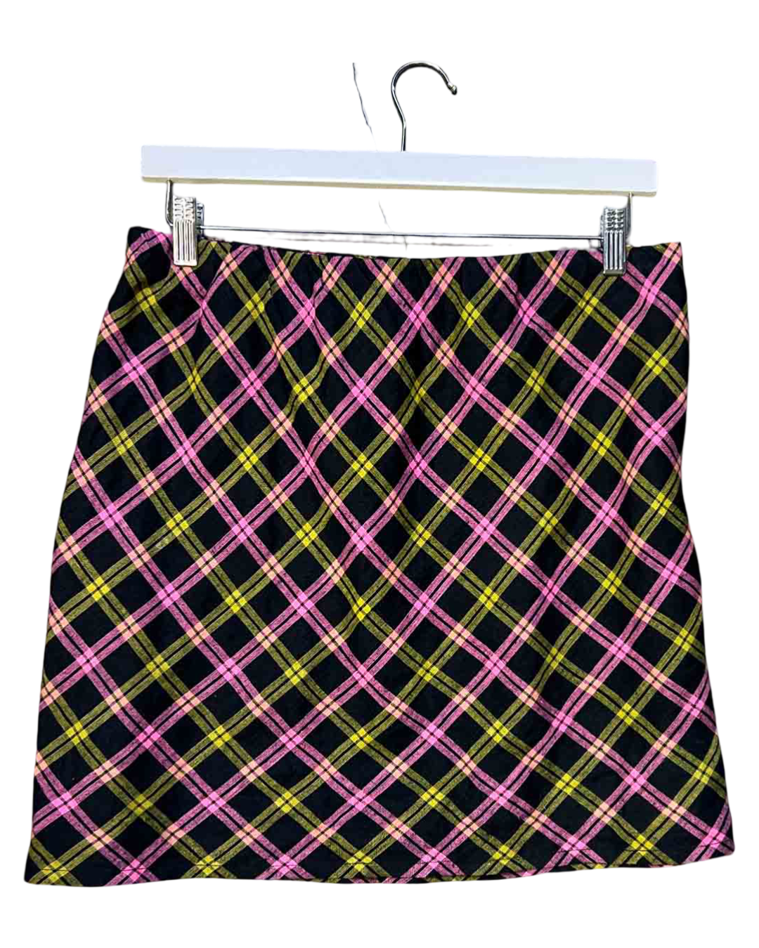 Size L | Alpha60 Check Hemp Mini Skirt