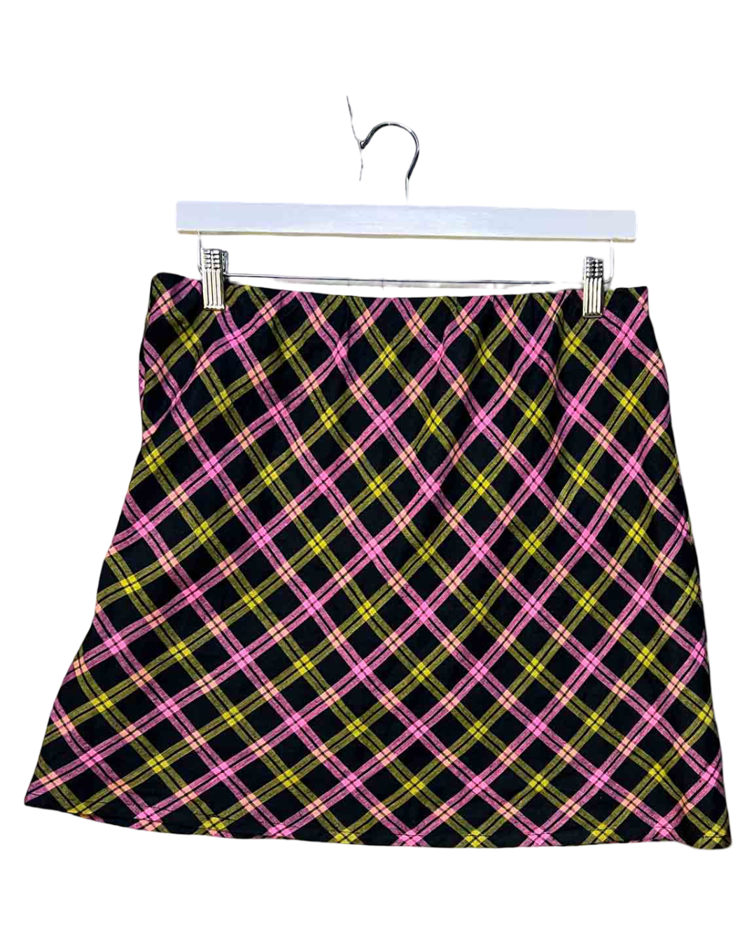 Size L | Alpha60 Check Hemp Mini Skirt
