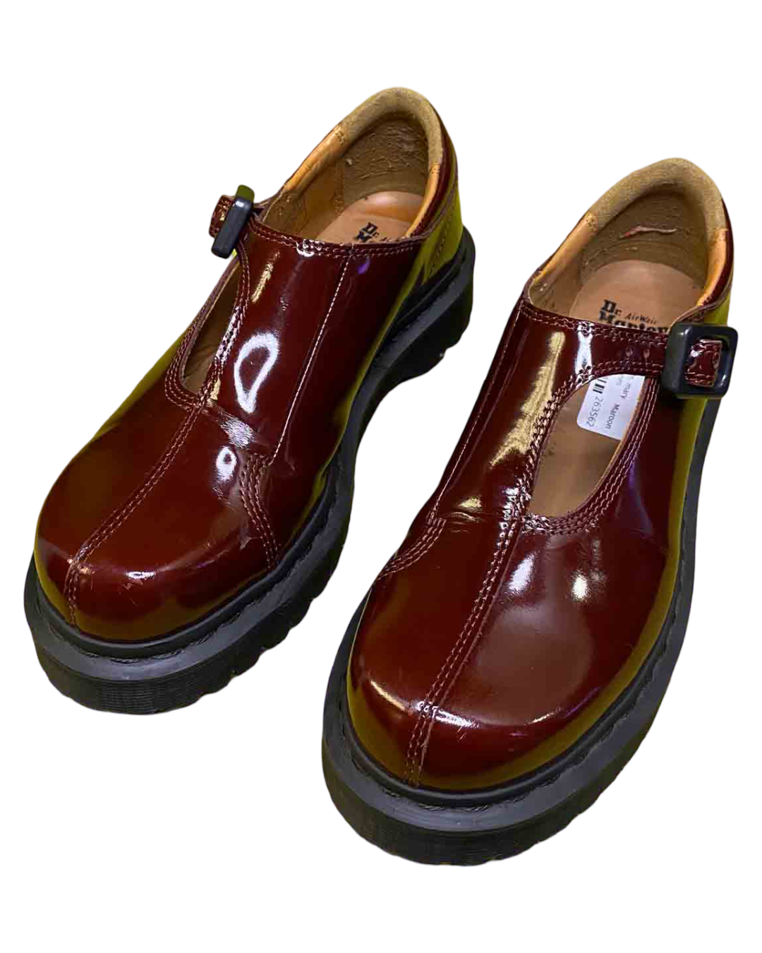 Size 37 | Dr. Martens Cherry Rejena Mary Jane Shoes