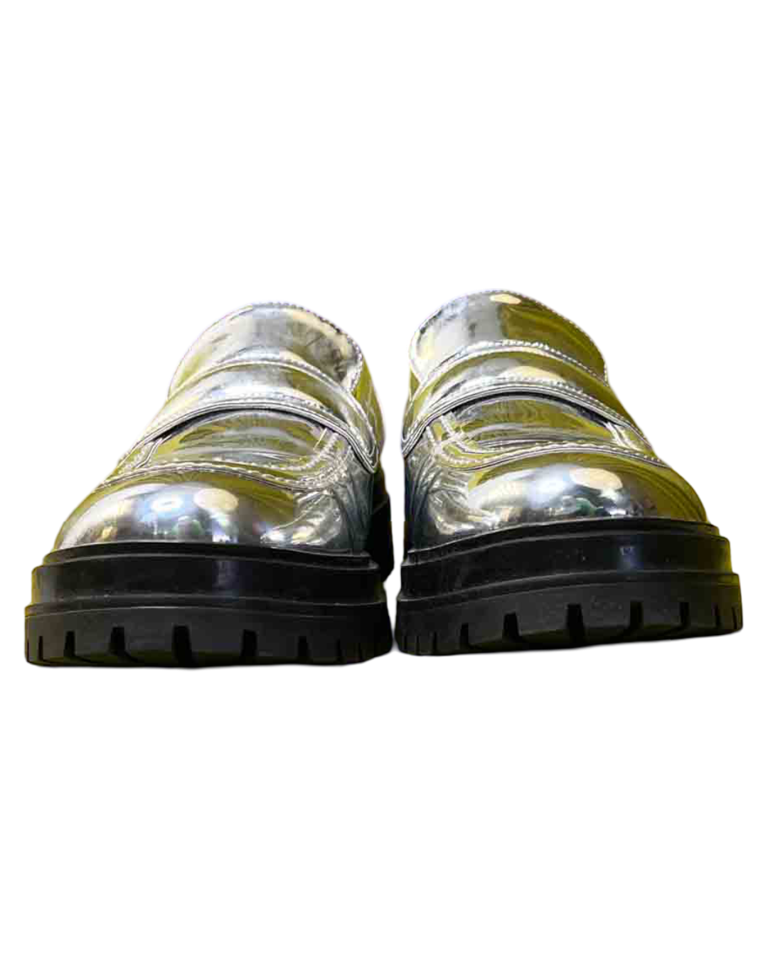 Size 42 | Radical Yes Silver Leather Olympia Loafer