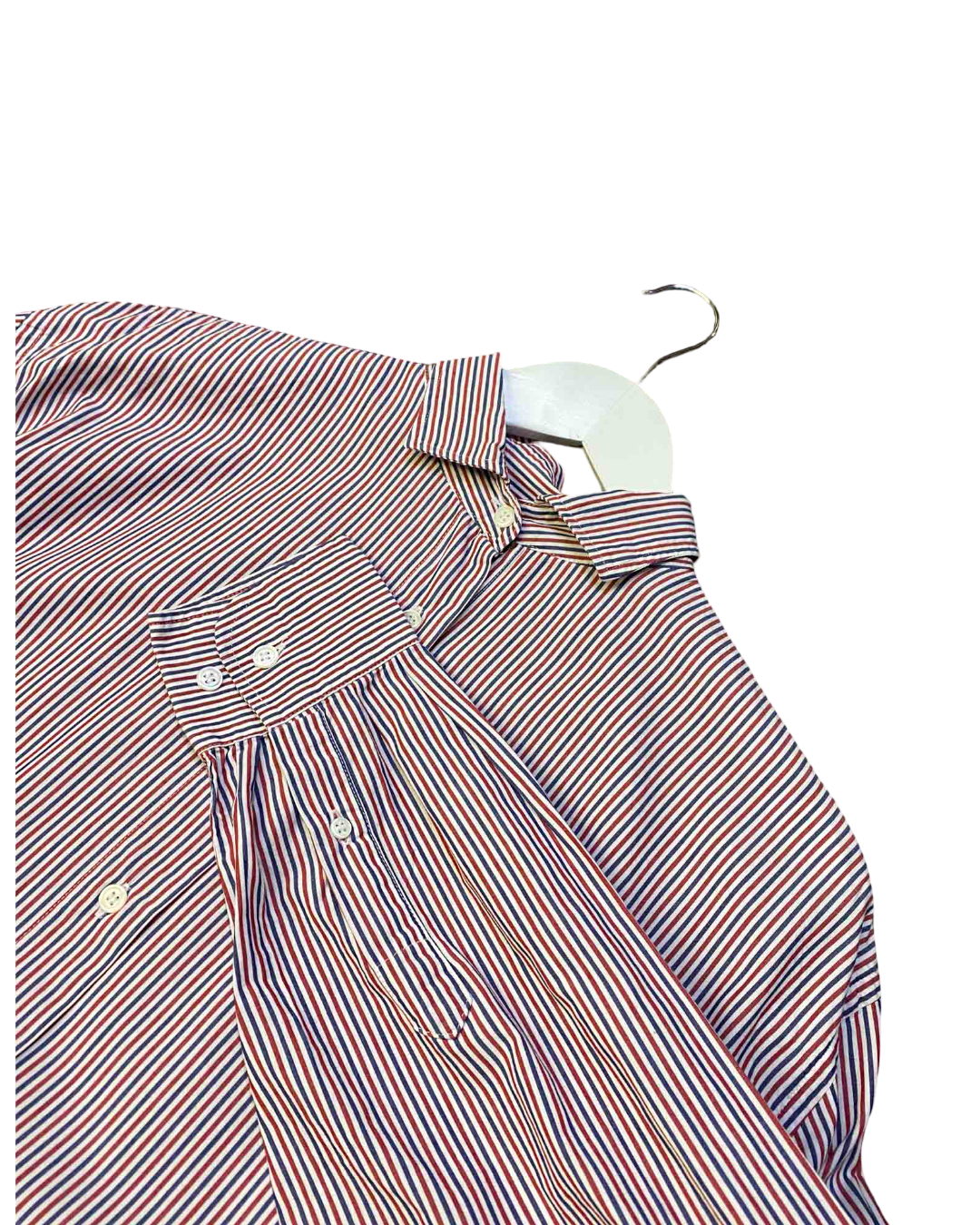 Size S |  Baserange Blue and Red Striped Ole Shirt Dress
