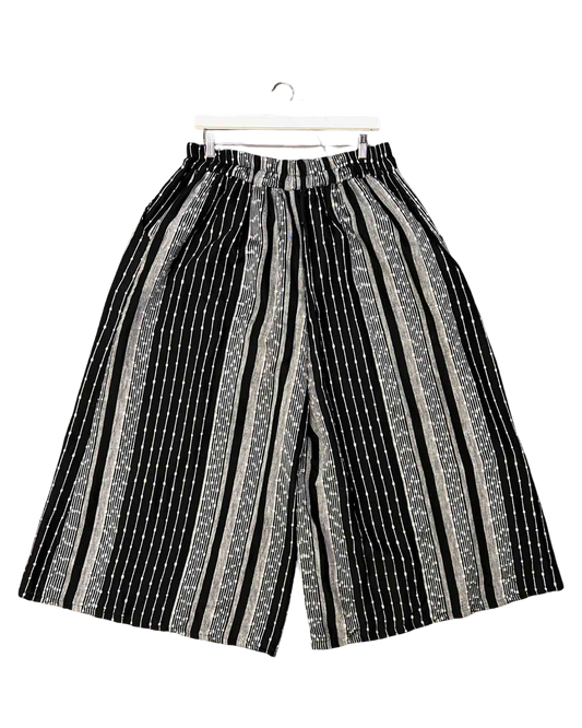 Size XL | Handmade Wide Leg Textured Pants