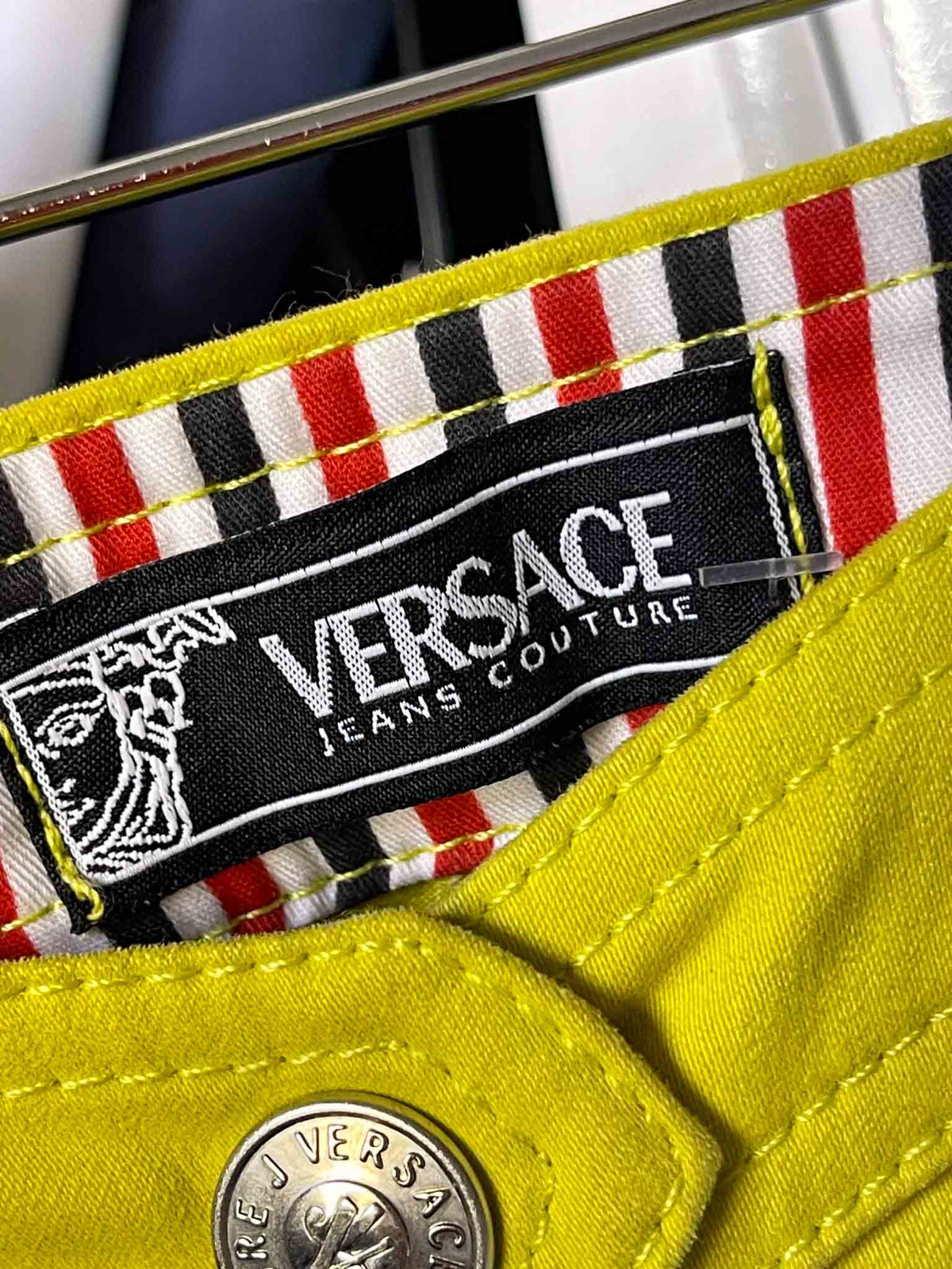 Size IT 40 (M) | Versace Jeans Couture Chartreuse Skirt