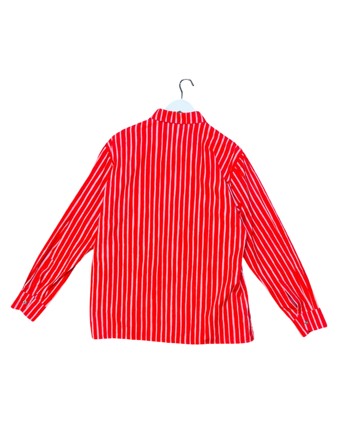 Size M | Marimekko Red Striped Cotton Shirt
