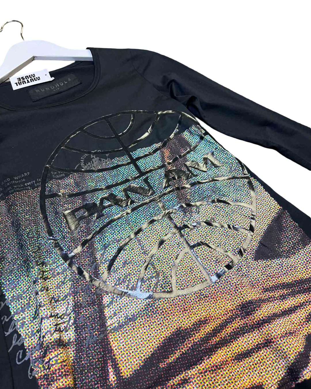 Size S | Rundholz Dip black Waikiki Print T-shirt