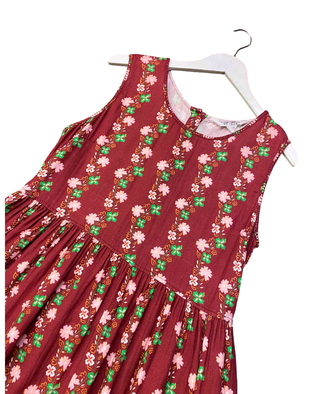 Size S | Sage x Clare Dress Pink Floral A-Line Dress