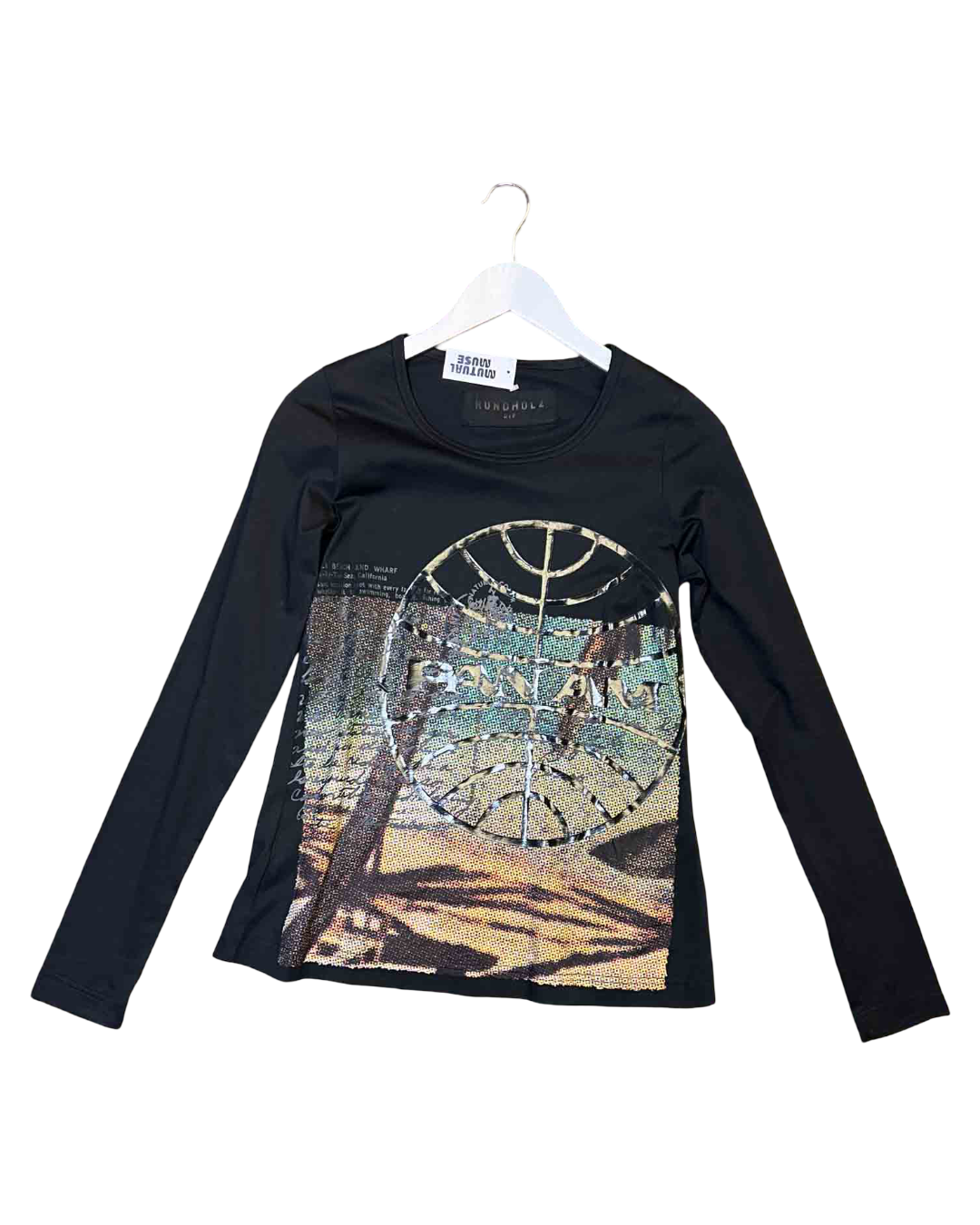 Size S | Rundholz Dip black Waikiki Print T-shirt