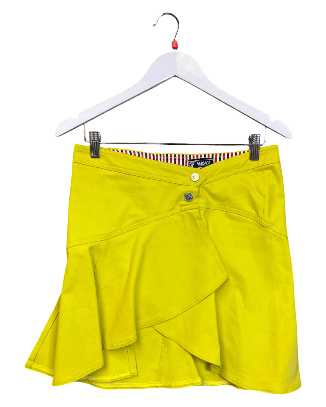 Size IT 40 (M) | Versace Jeans Couture Chartreuse Skirt