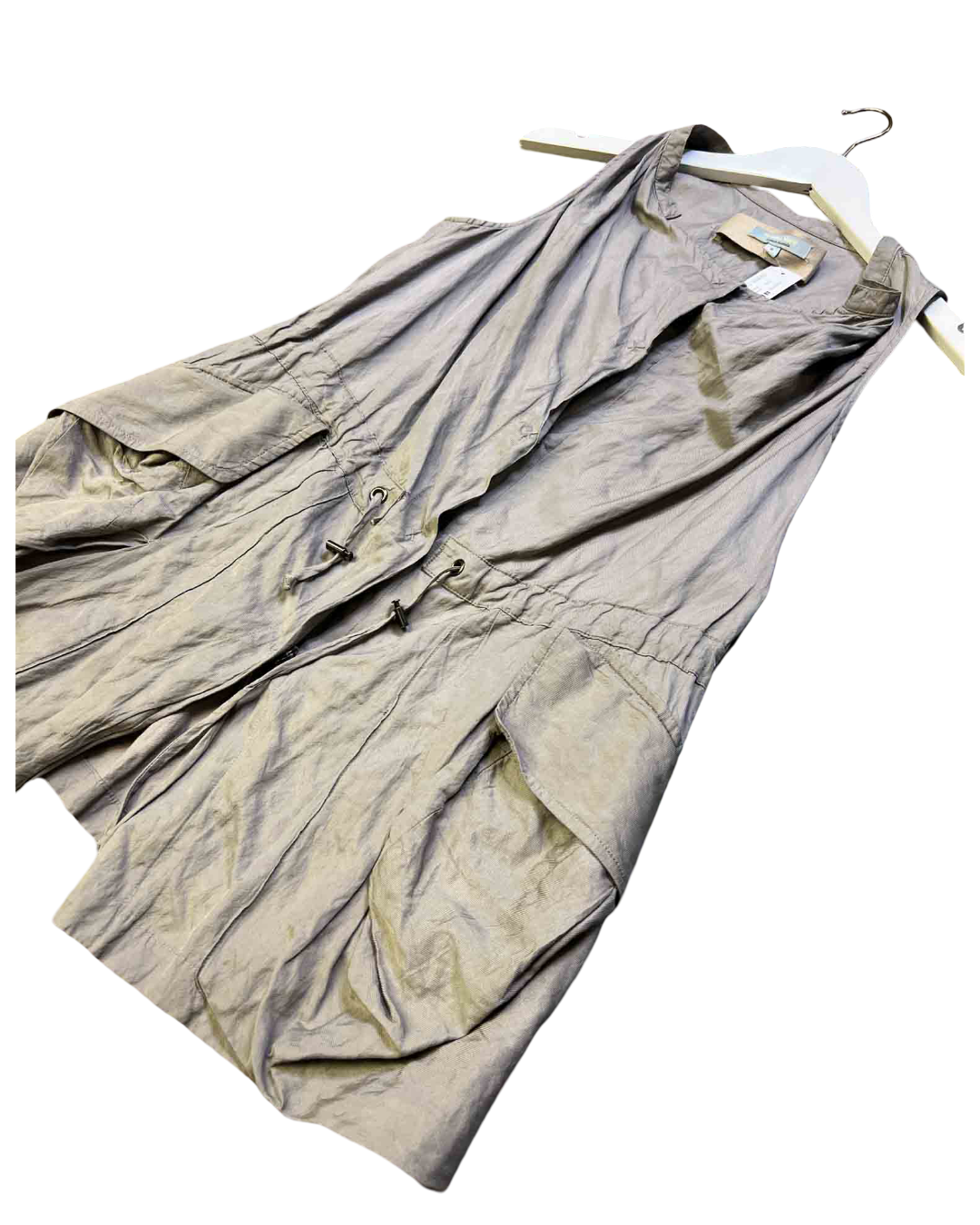 Size 8 (M) | Veronika Maine Khaki Utility Vest