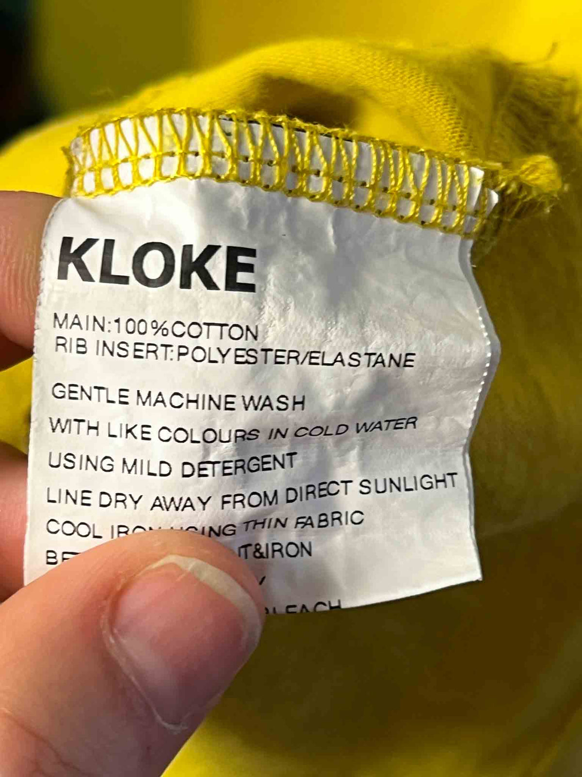 Size XXS | Kloke Yellow T-Shirt