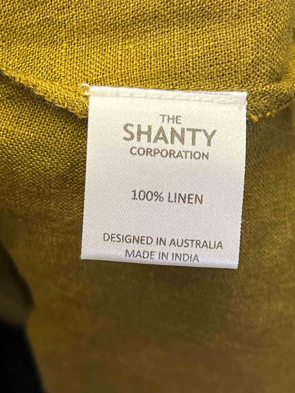 Size M | The Shanty Corporation Dark Olive Linen Halter-Neck Top