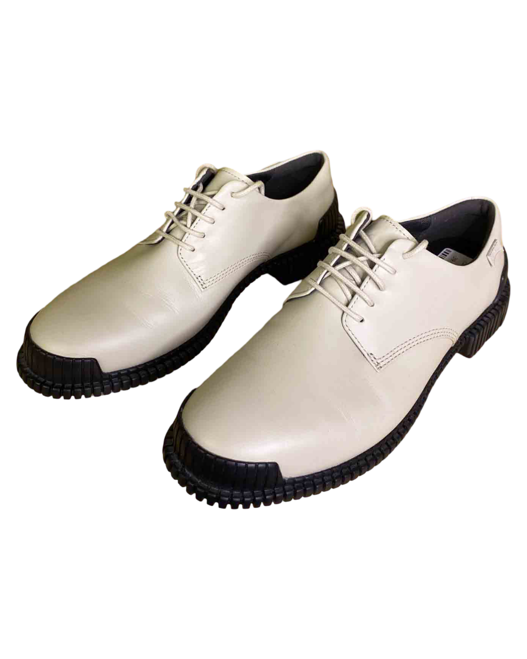 Size 39 | Camper Beige Leather Pix Derby Shoes