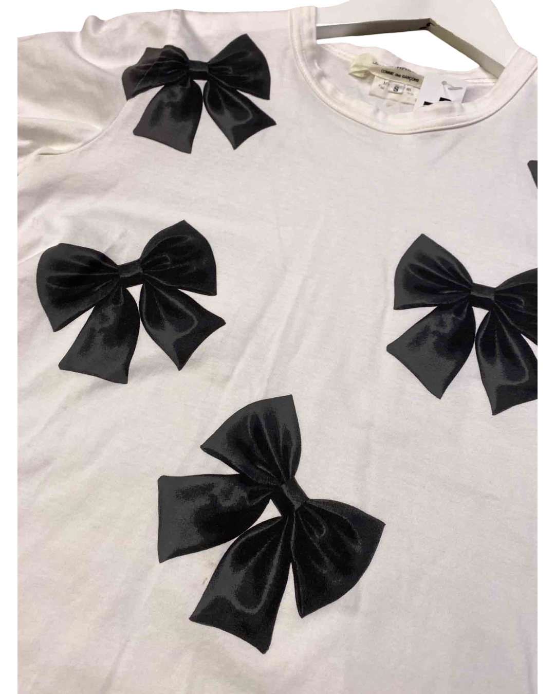 Size S | Junya Watanabe Comme des Garçons White Bow T-Shirt