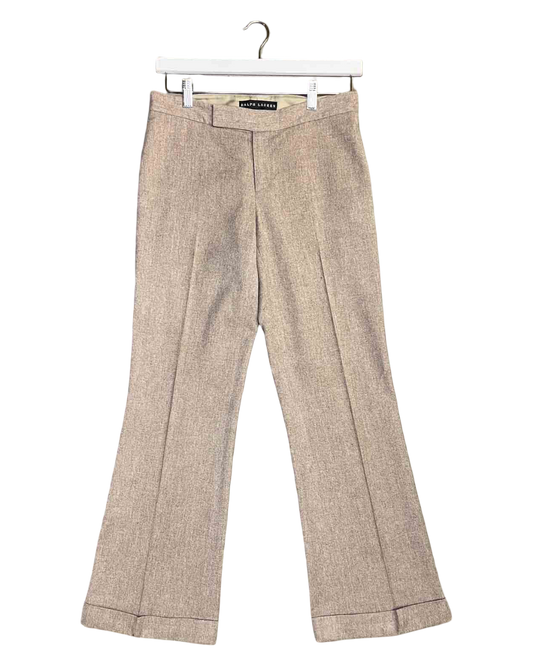 Size S | Ralph Lauren Beige Wool Blend Trousers