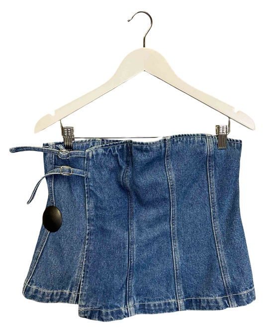 Size 12 (L) |  Wynn Hamlyn Denim Bustier Top
