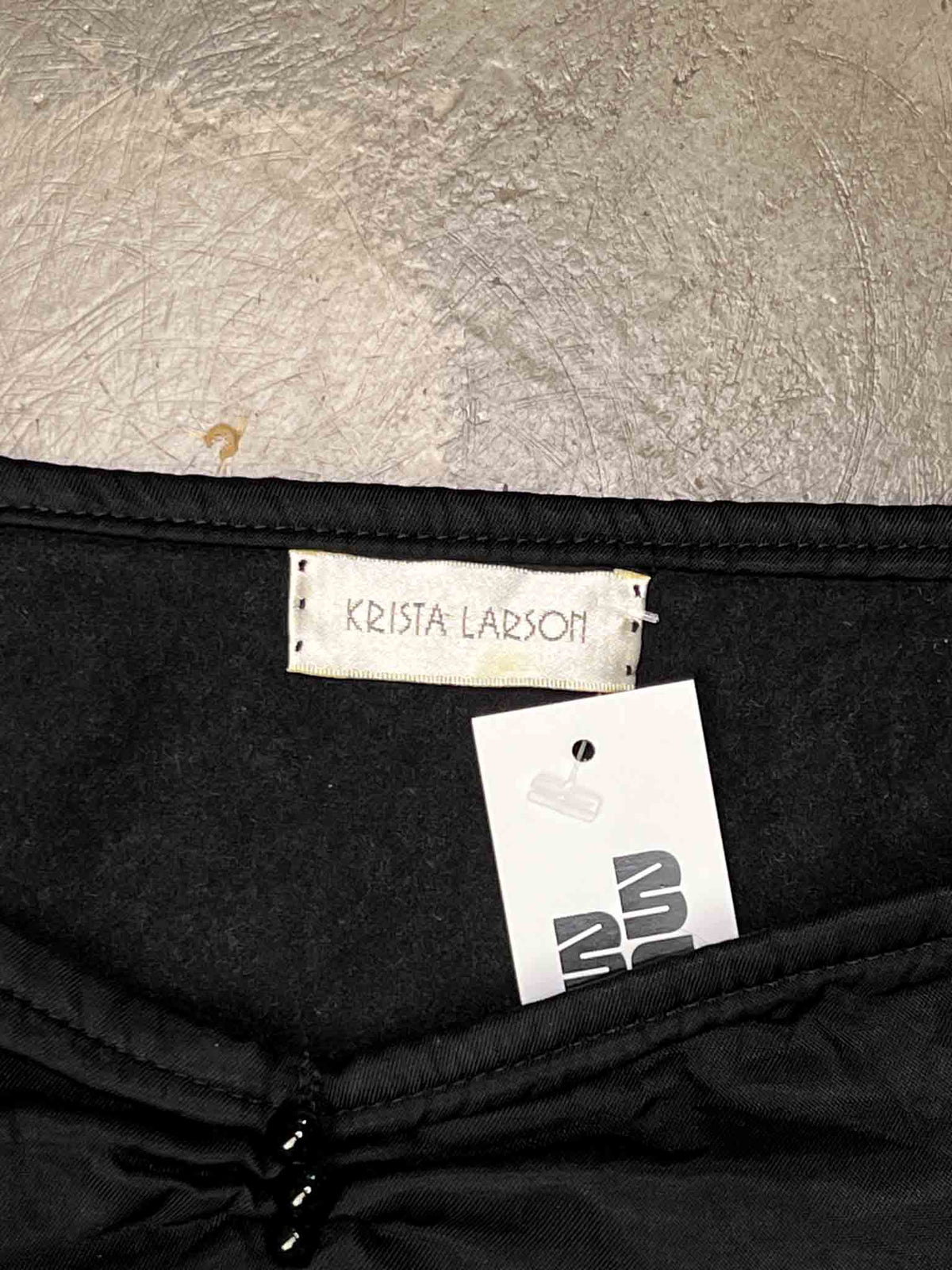 Size L | Krista Larson Black Silky Cami Top