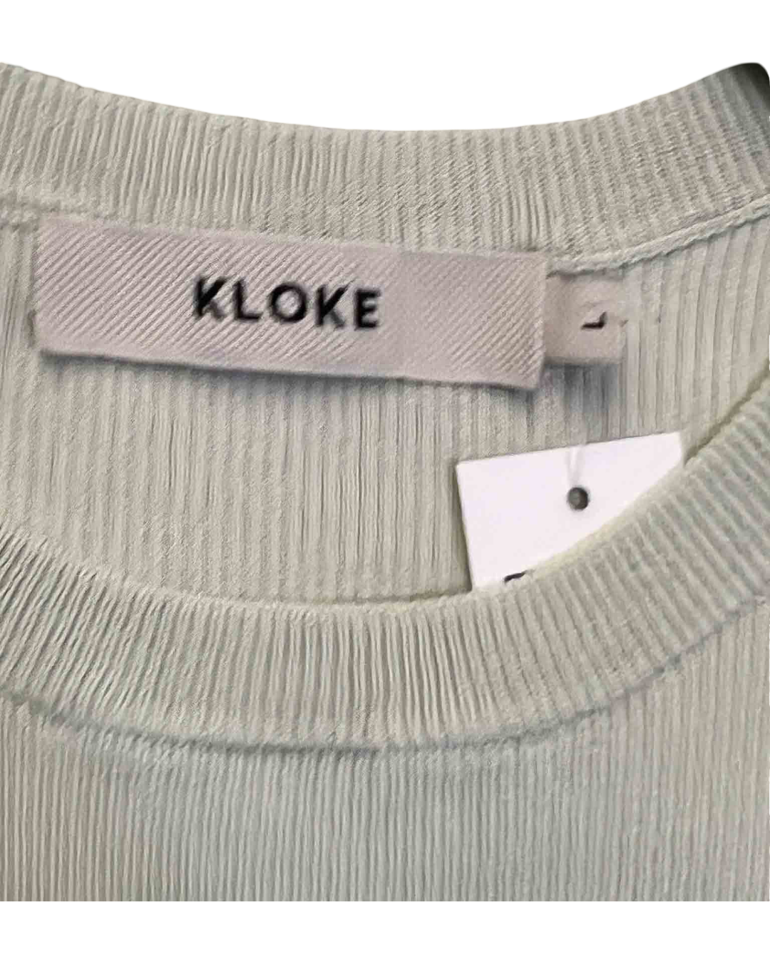 Size L | Kloke Ribbed Light Sage Tank Top