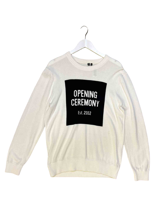 Size XS | Opening Ceremony White Cotton Knitted Jumper