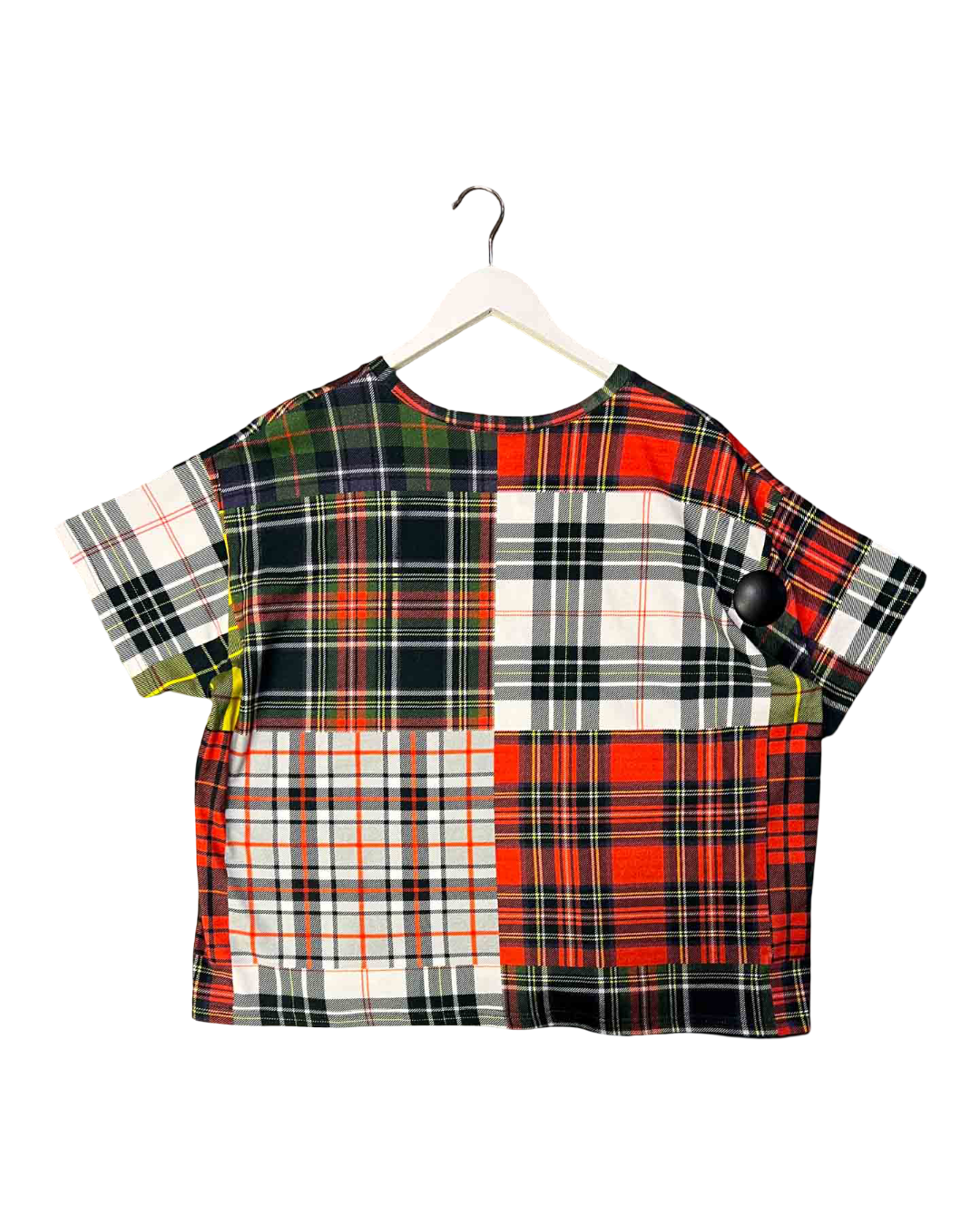Size S | M.A Dainty Patchwork Tartan T-Shirt