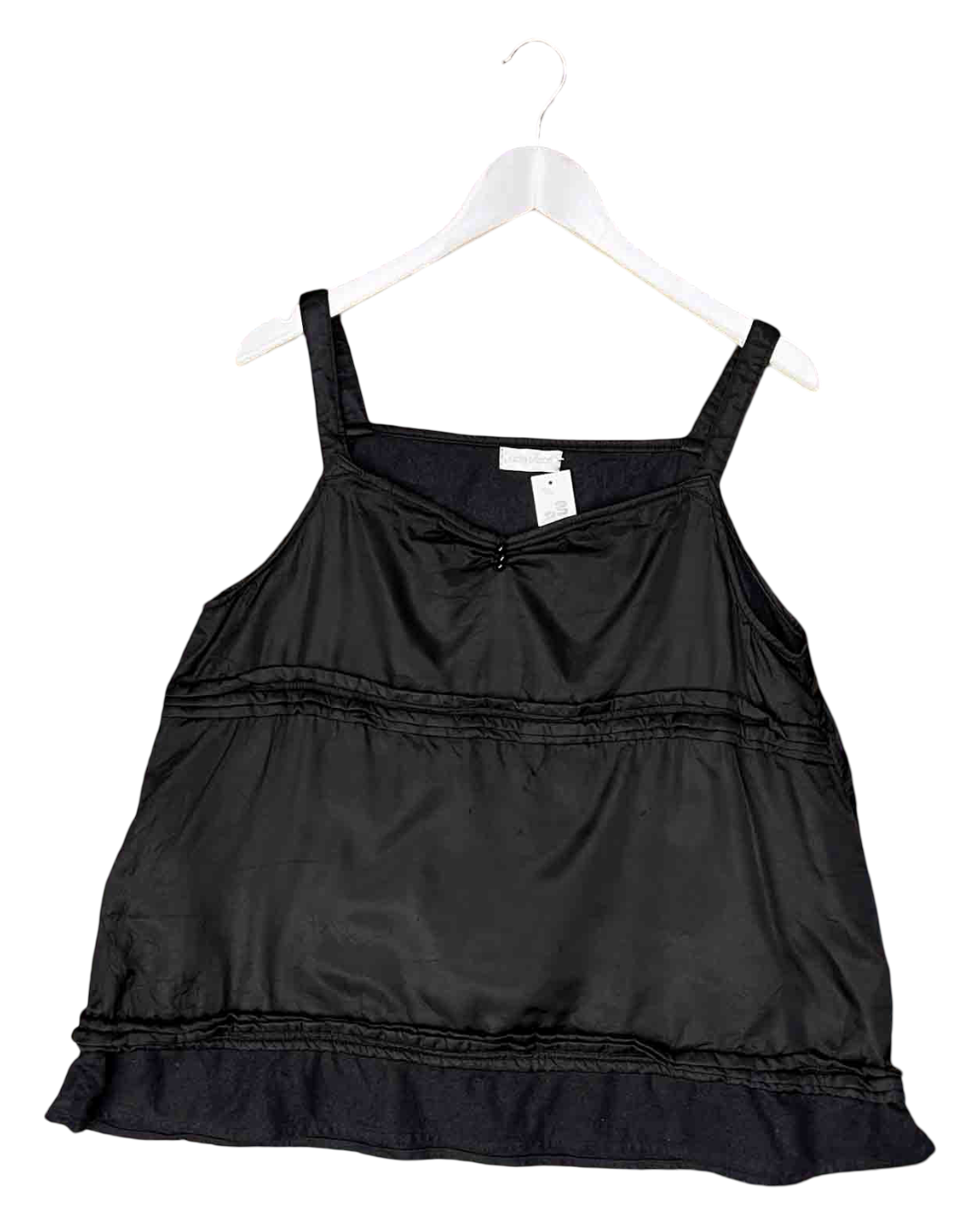 Size L | Krista Larson Black Silky Cami Top