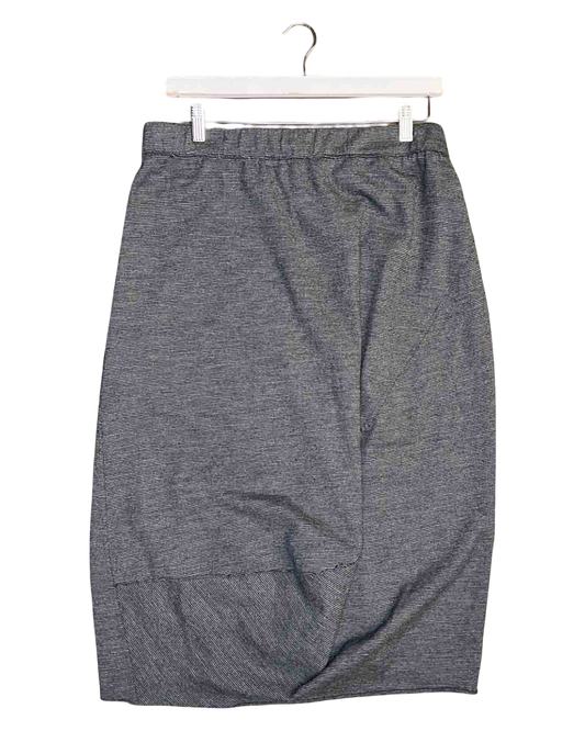 Size 4 (XL) | Oska Striped Wool Midi Skirt