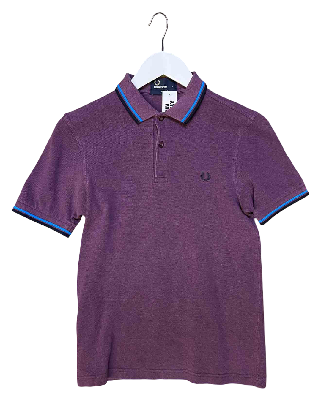 Size S | Fred Perry Cotton Purple Polo Tee